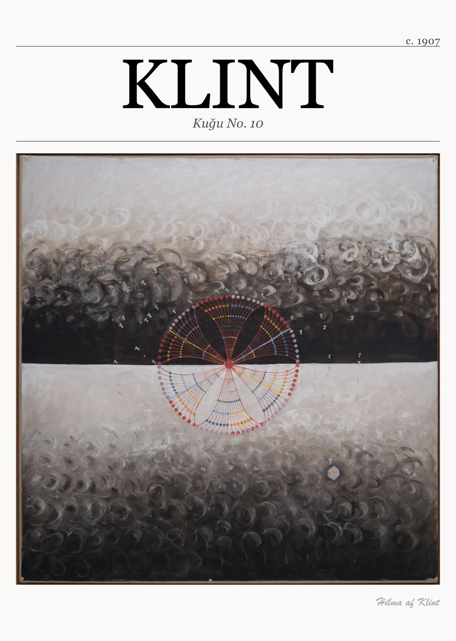 Hilma af Klint - Kuğu No. 10 metal tablo