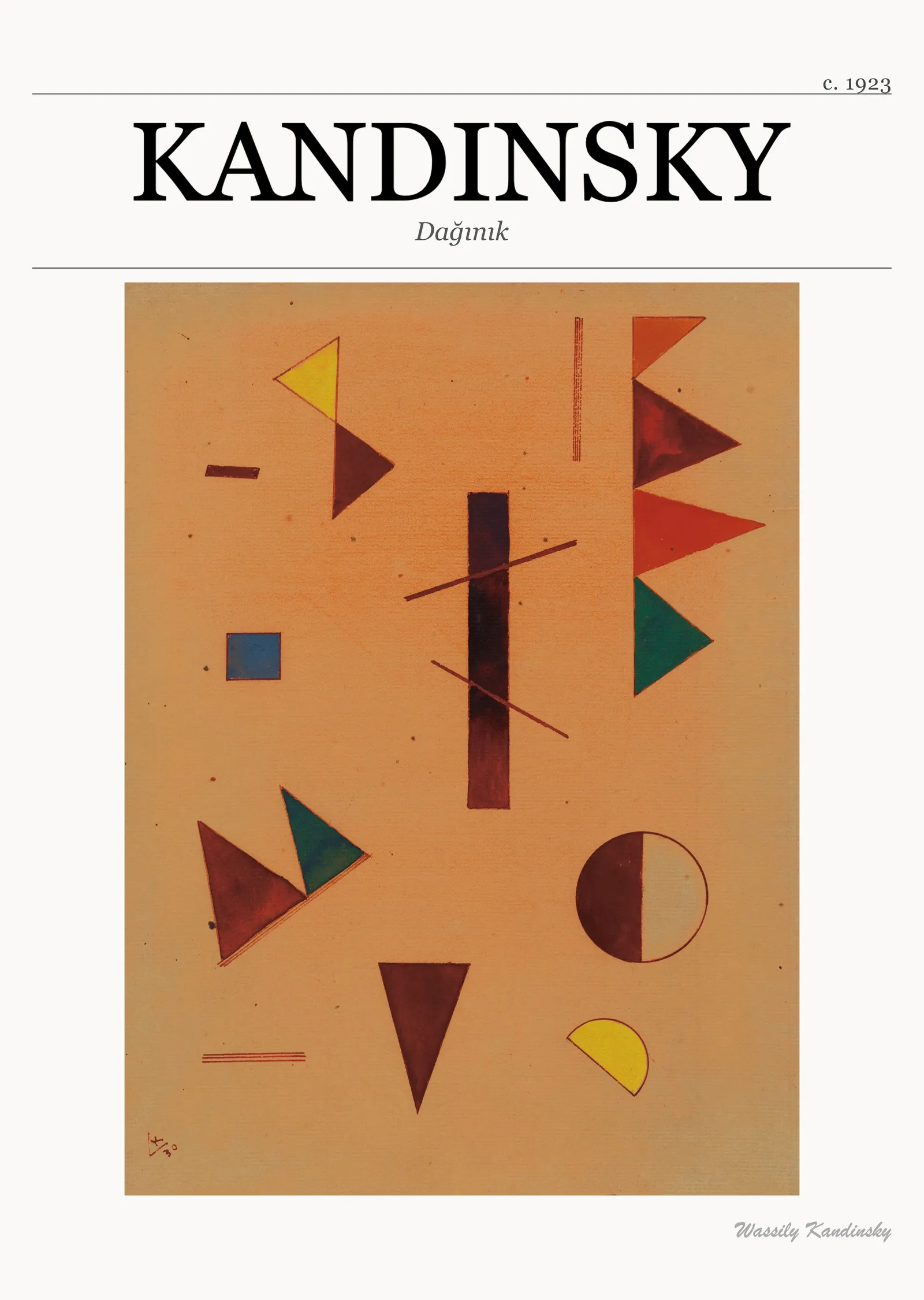 Wassily Kandinsky - Dağınık metal tablo