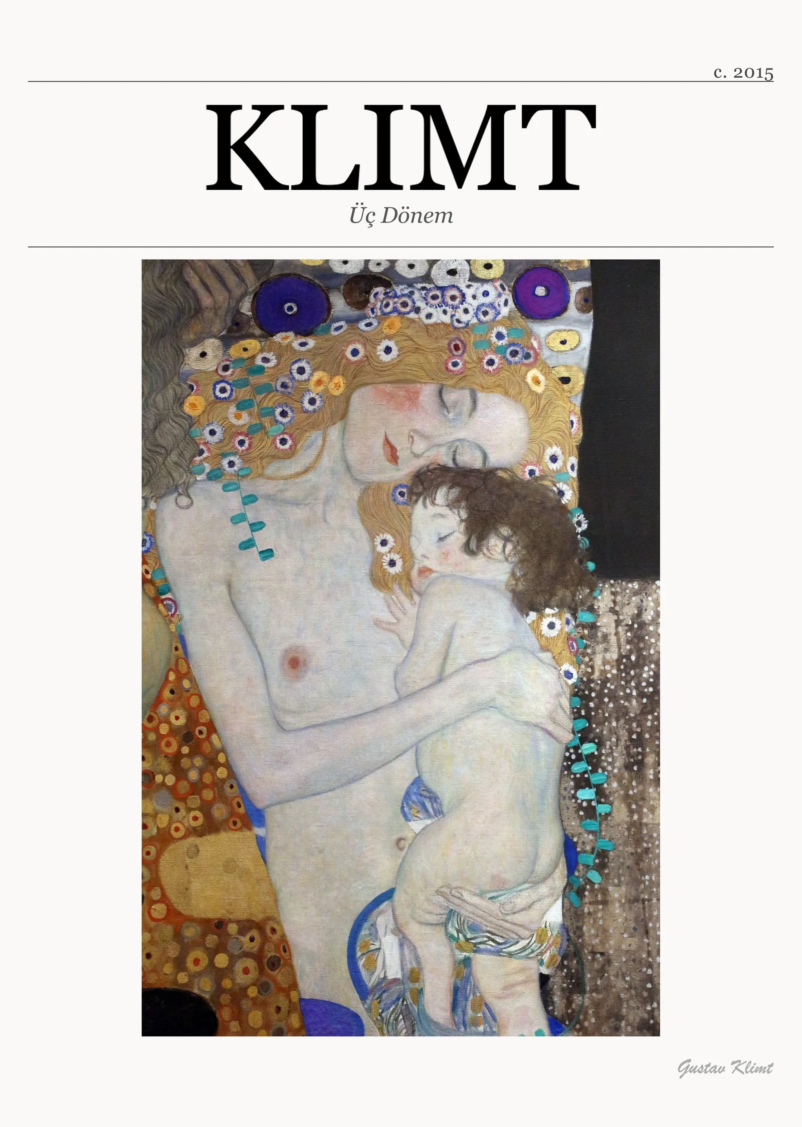 Gustav Klimt - Üç Dönem metal tablo
