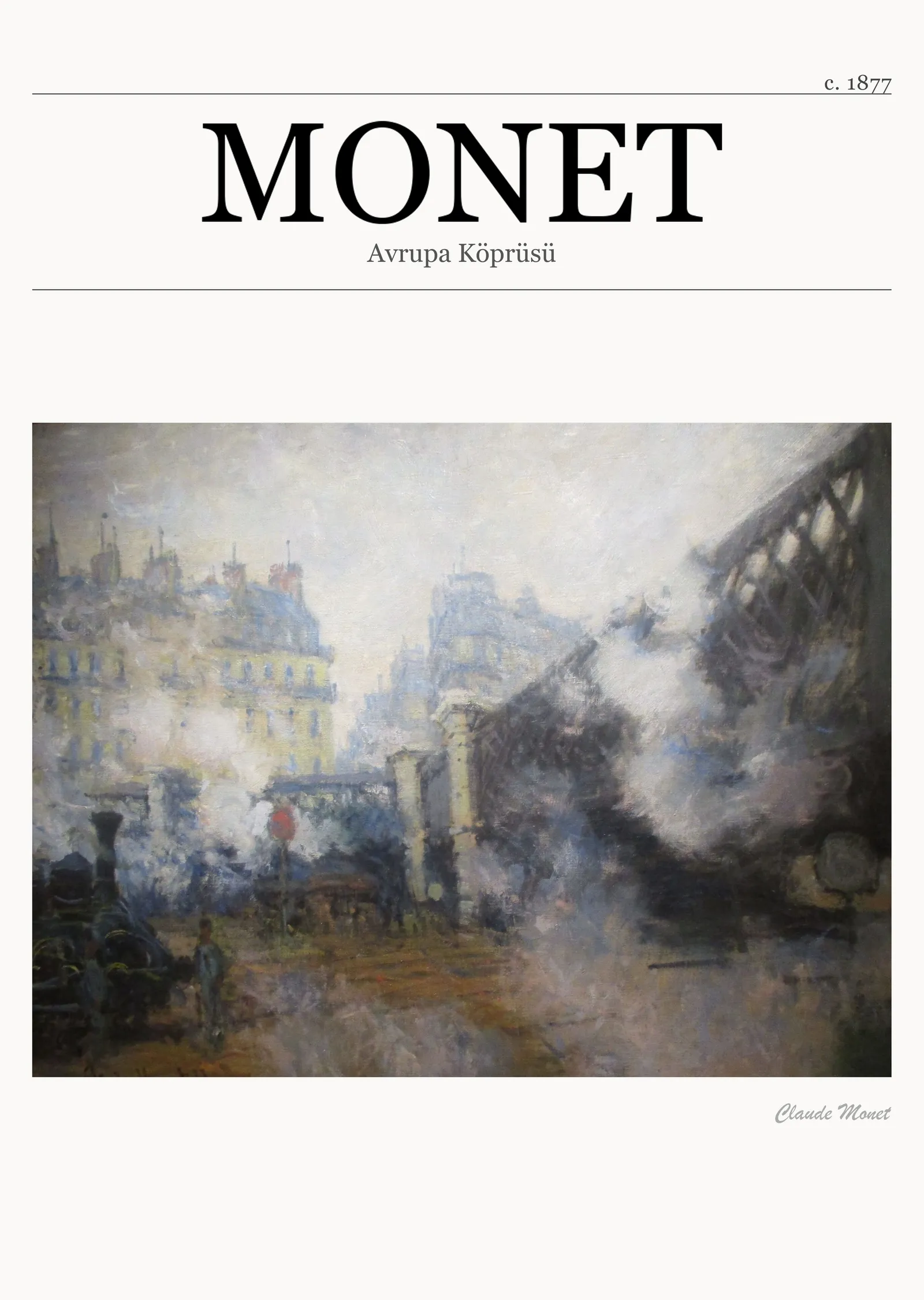 Avrupa Köprüsü - Monet metal tablo
