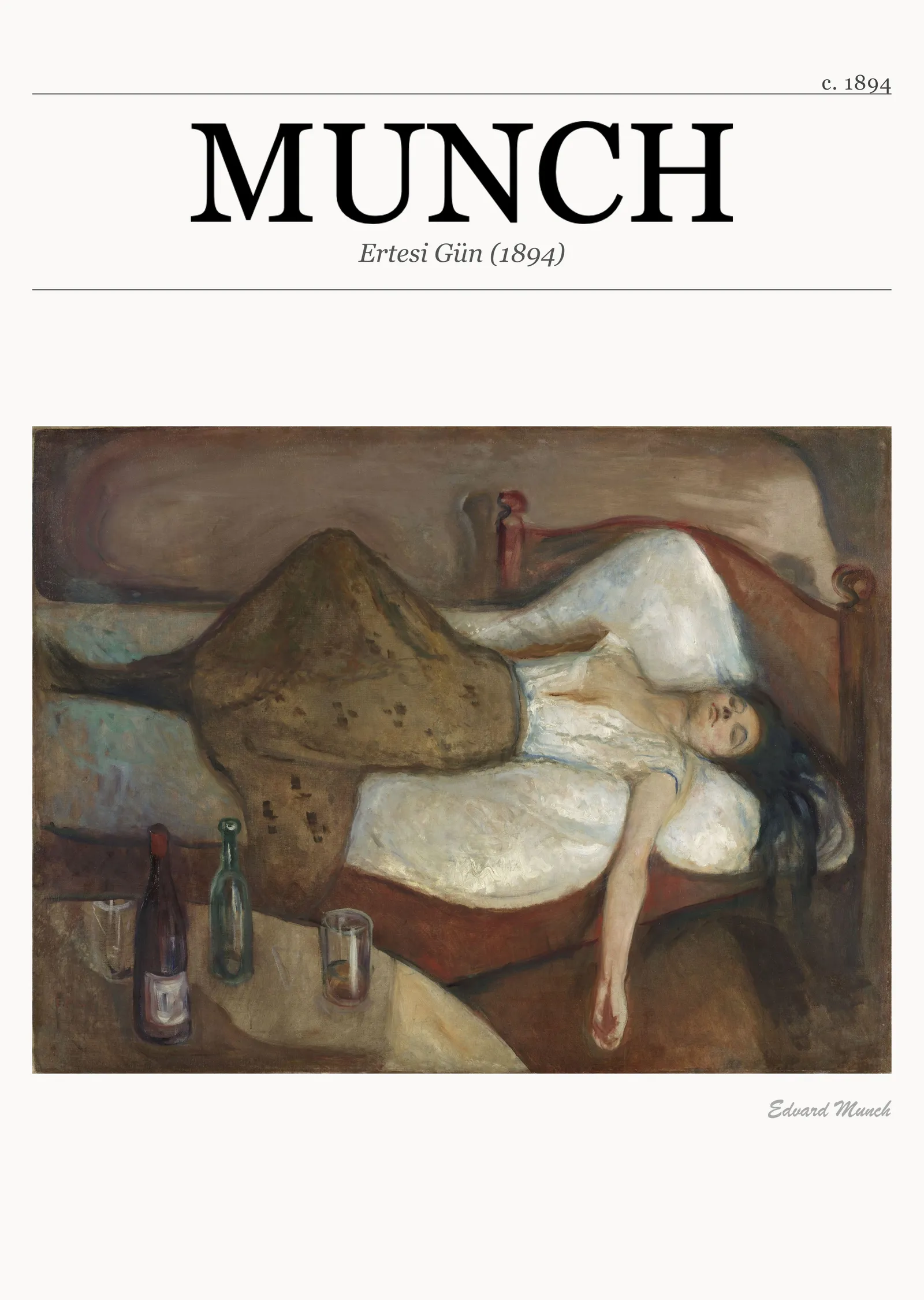 Ertesi Gün - Munch metal tablo
