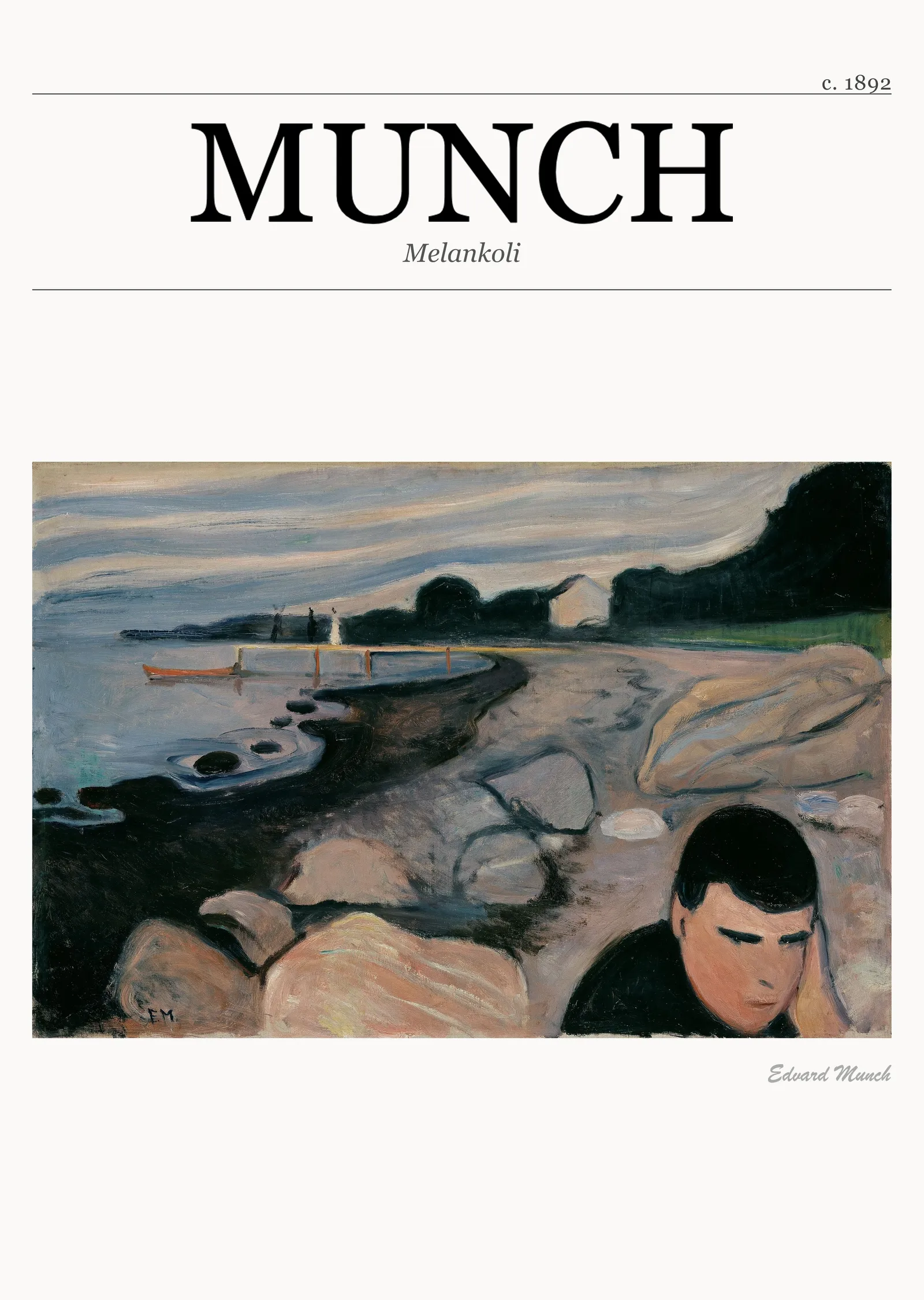 Melankoli - Munch metal tablo