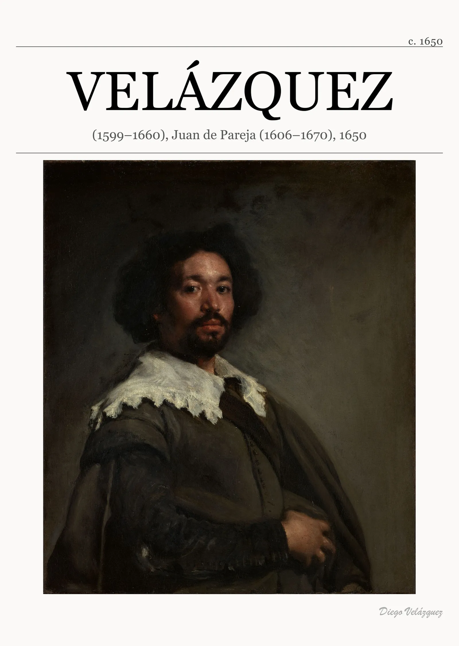 Juan de Pareja Portresi - Velázquez metal tablo