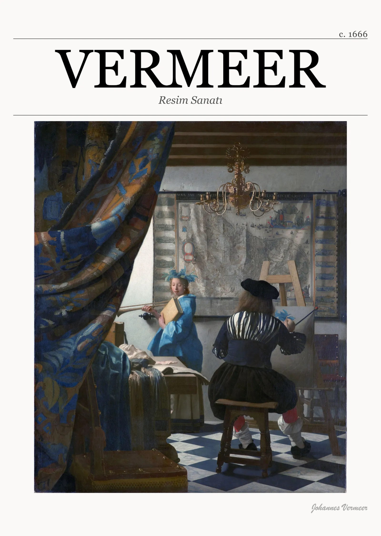 Resim Sanatı - Johannes Vermeer metal tablo