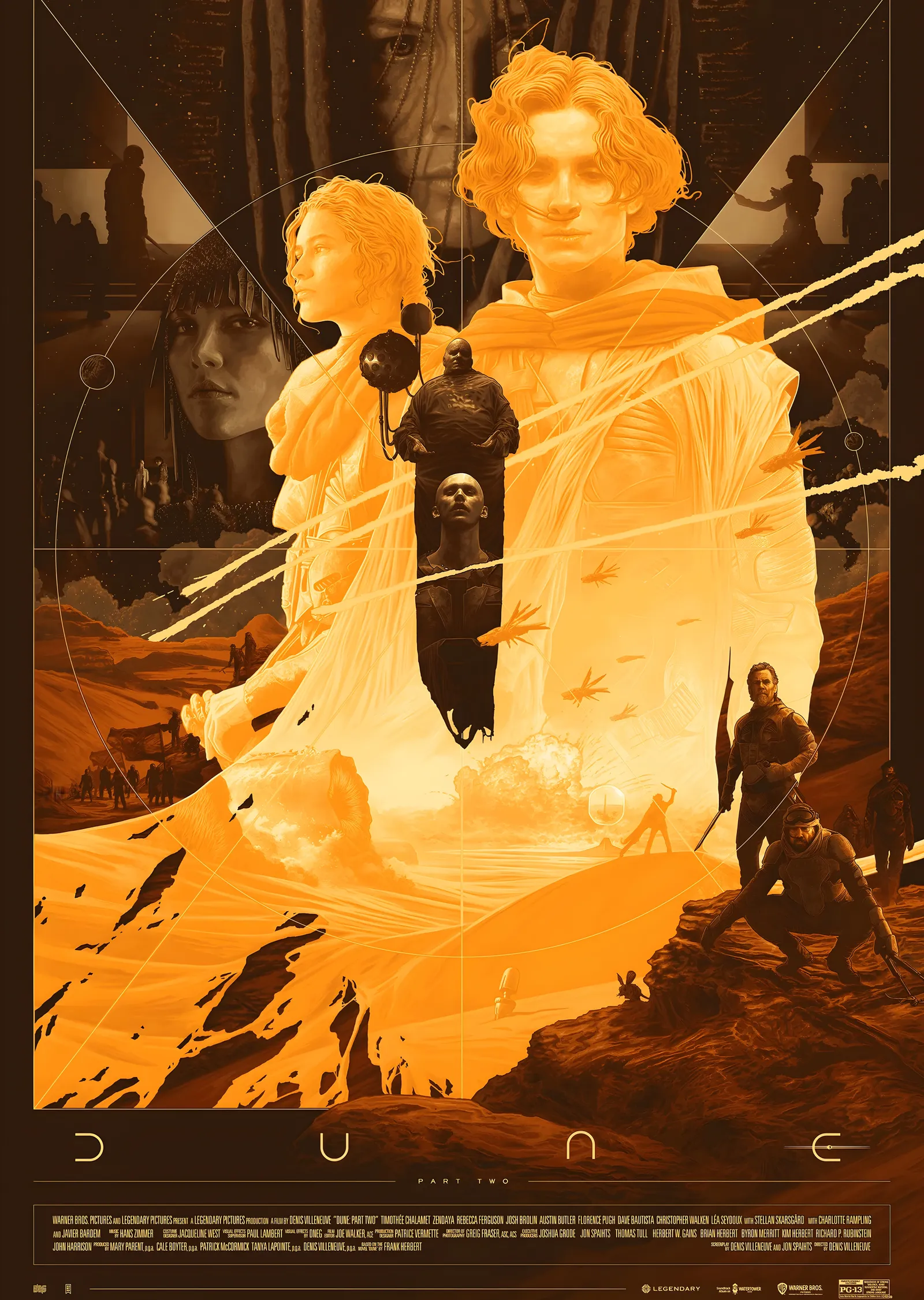 Dune: Kum Gezegeni - Part Two metal tablo