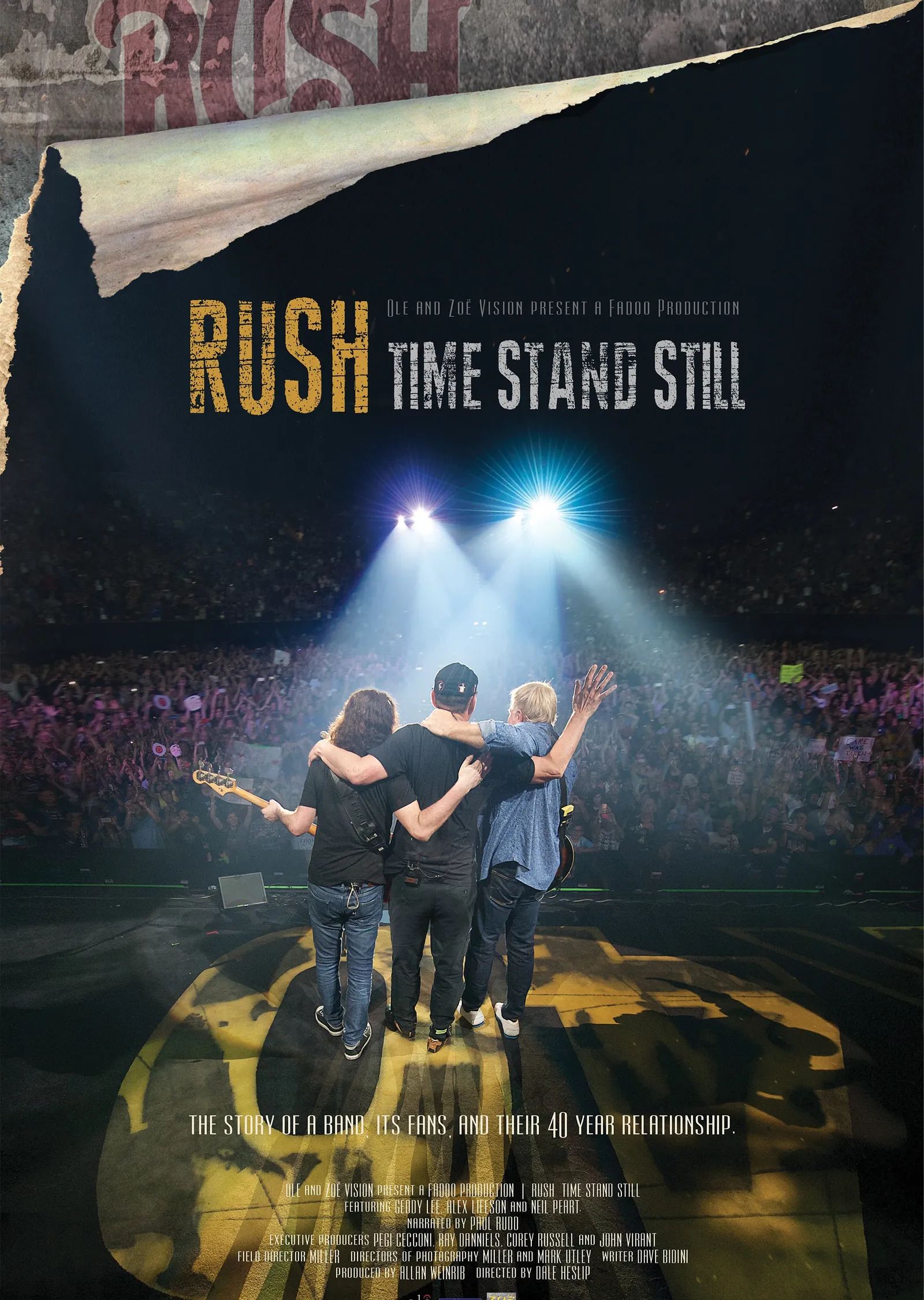 Rush: Time Stand Still metal tablo