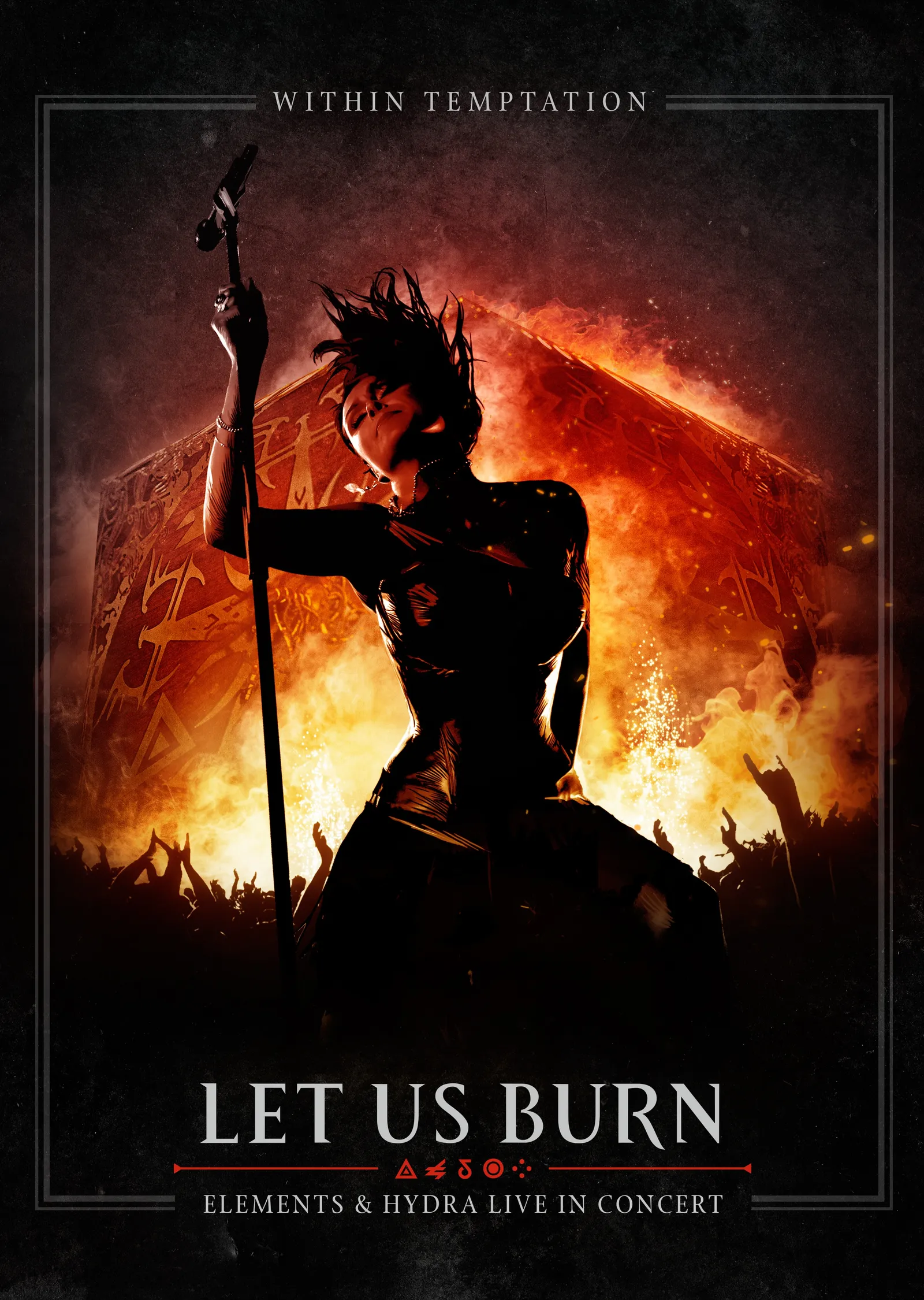 Within Temptation: Let Us Burn Konser metal tablo