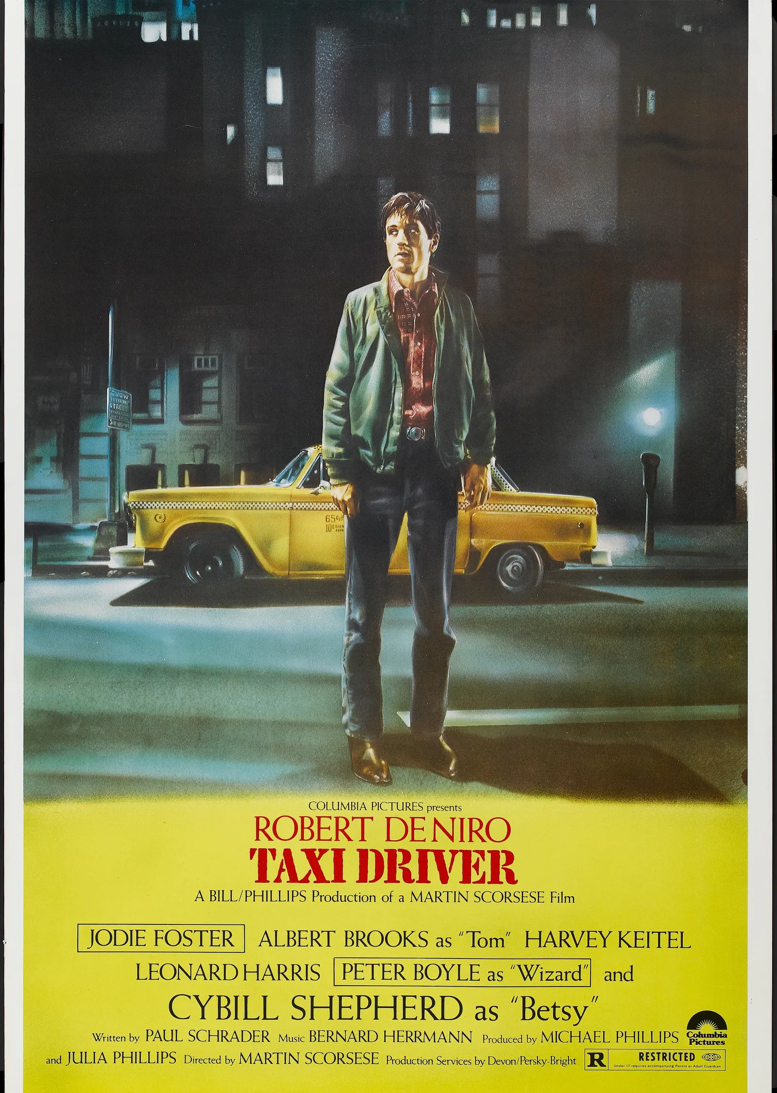 Taxi Driver: Robert De Niro metal tablo