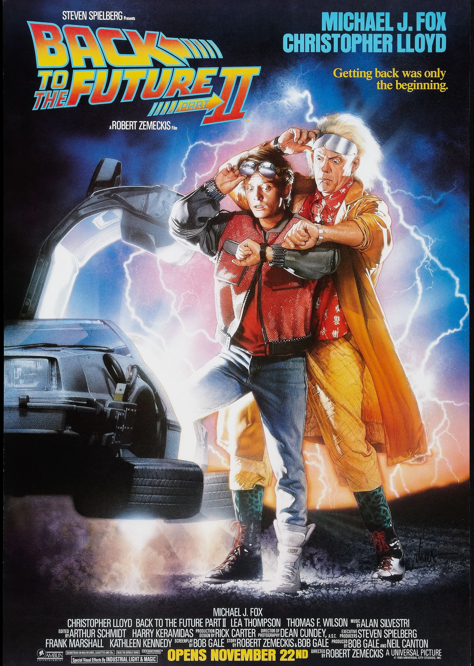 Geleceğe Dönüş 2 Film Afişi metal tablo