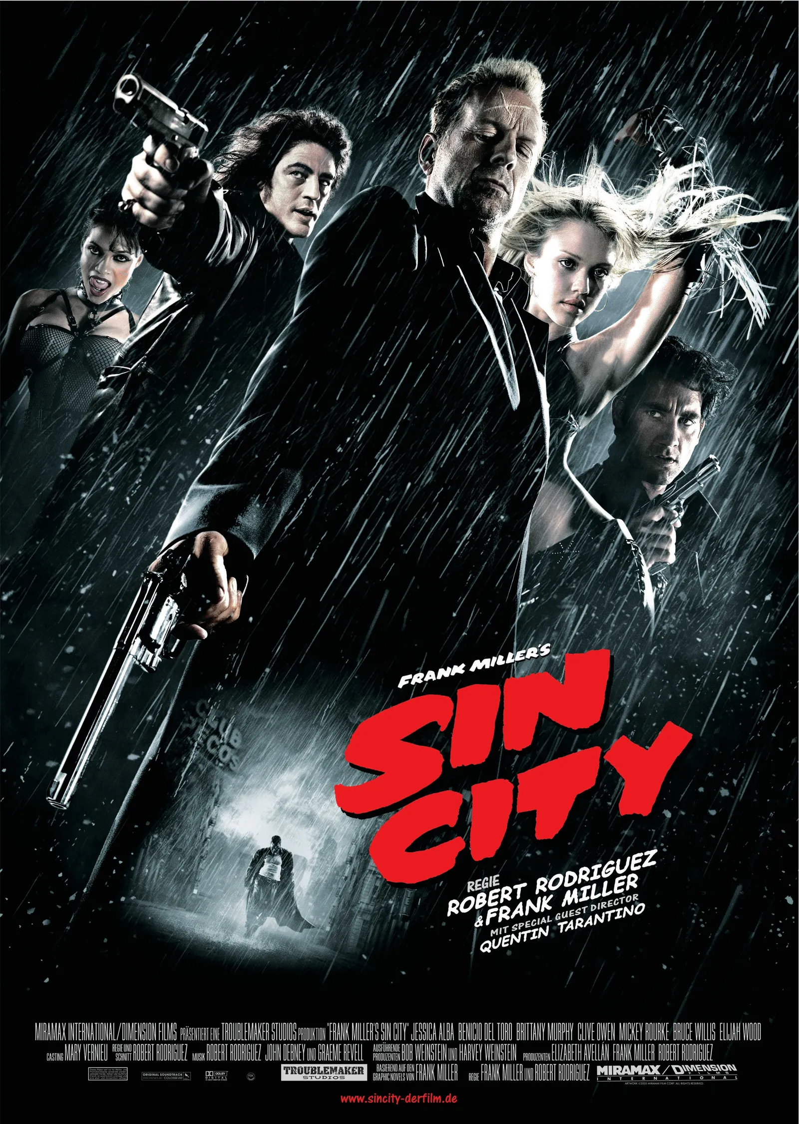 Sin City Film Afişi metal tablo