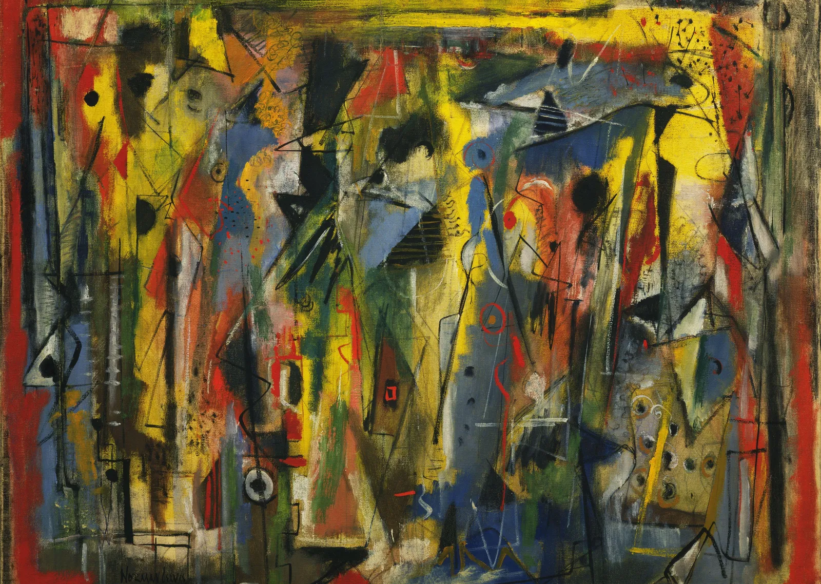 Norman Lewis: Phantasy II metal tablo
