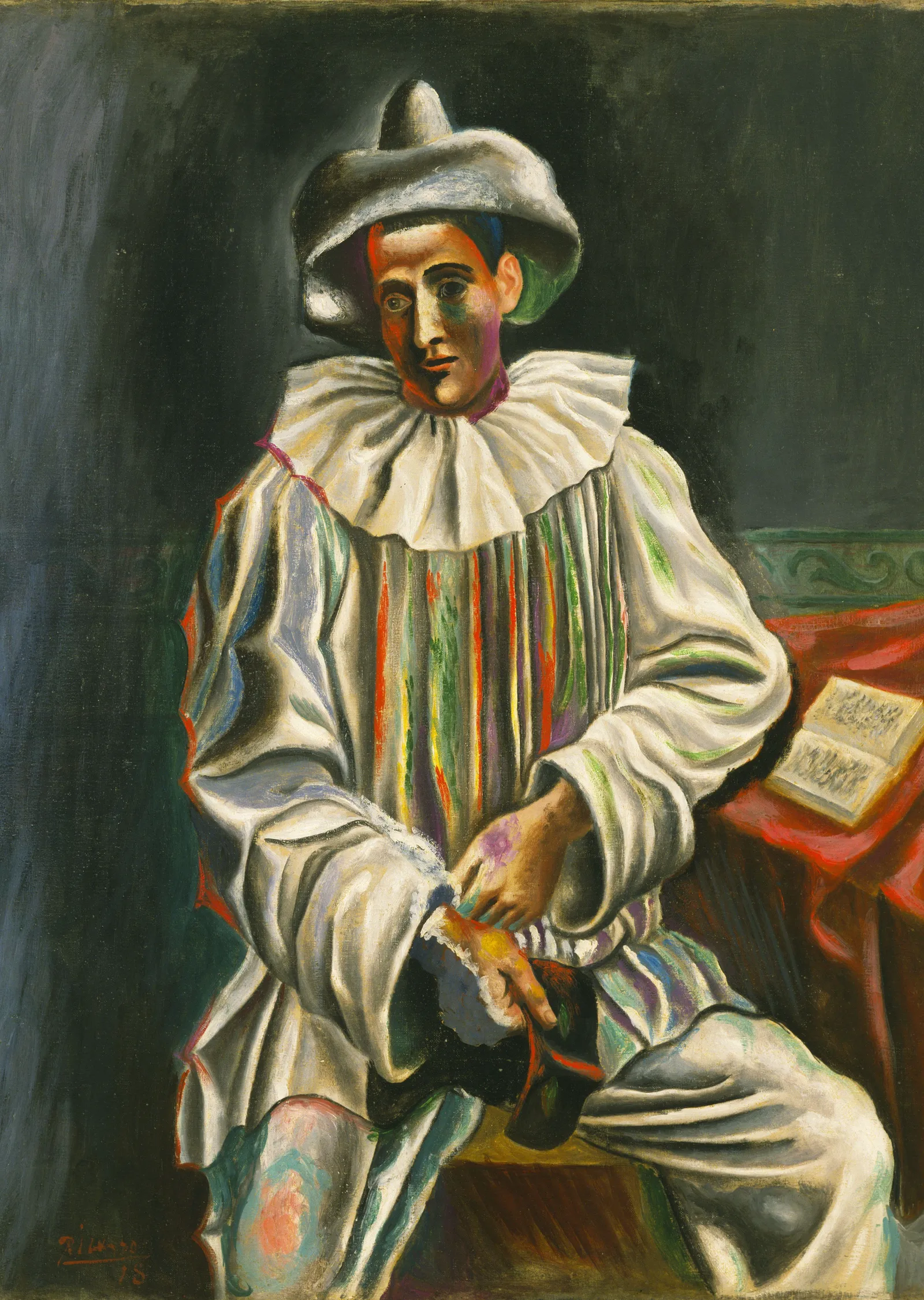 Picasso'nun Palyaçosu metal tablo