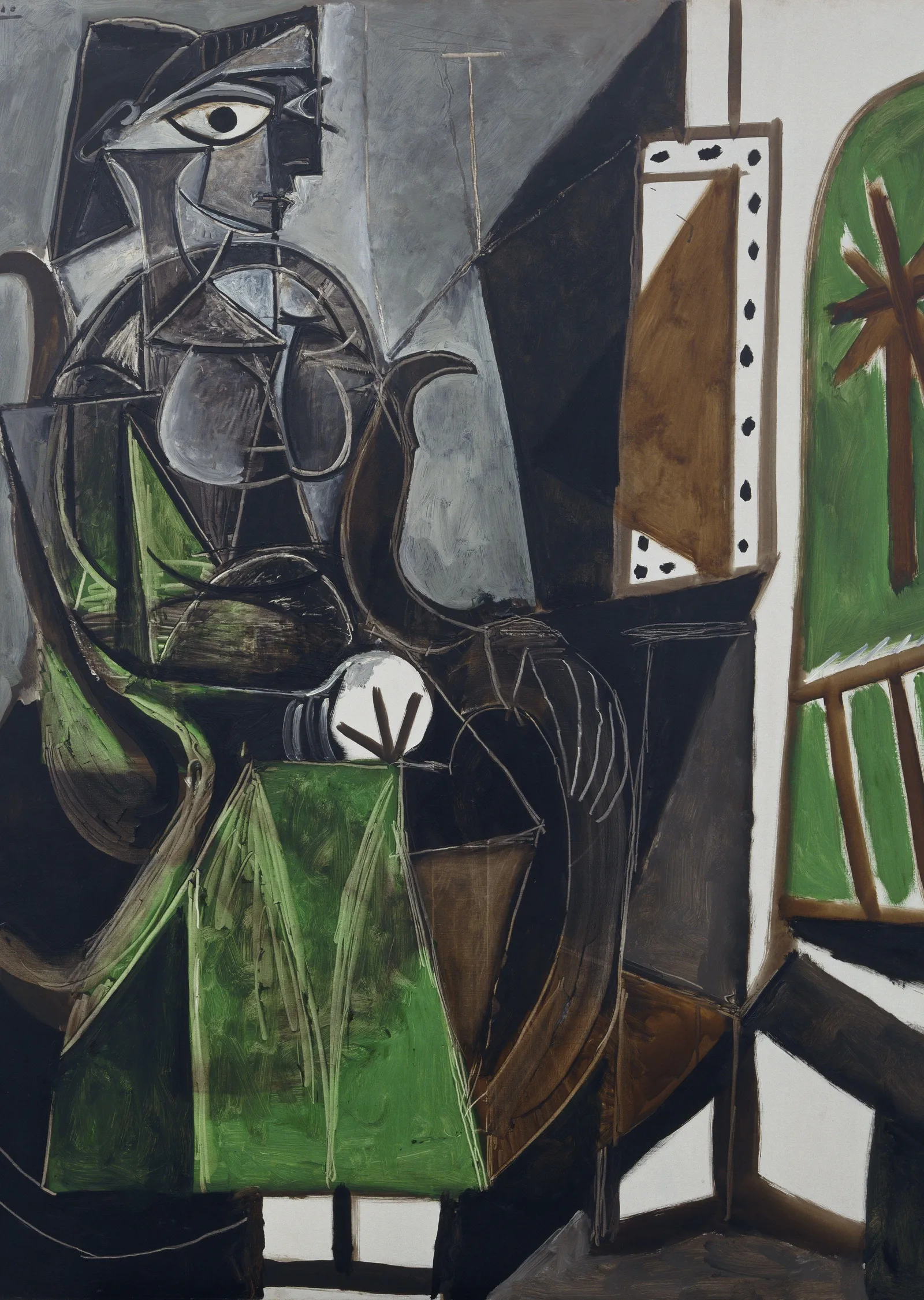 Picasso: Oturan Kadın metal tablo