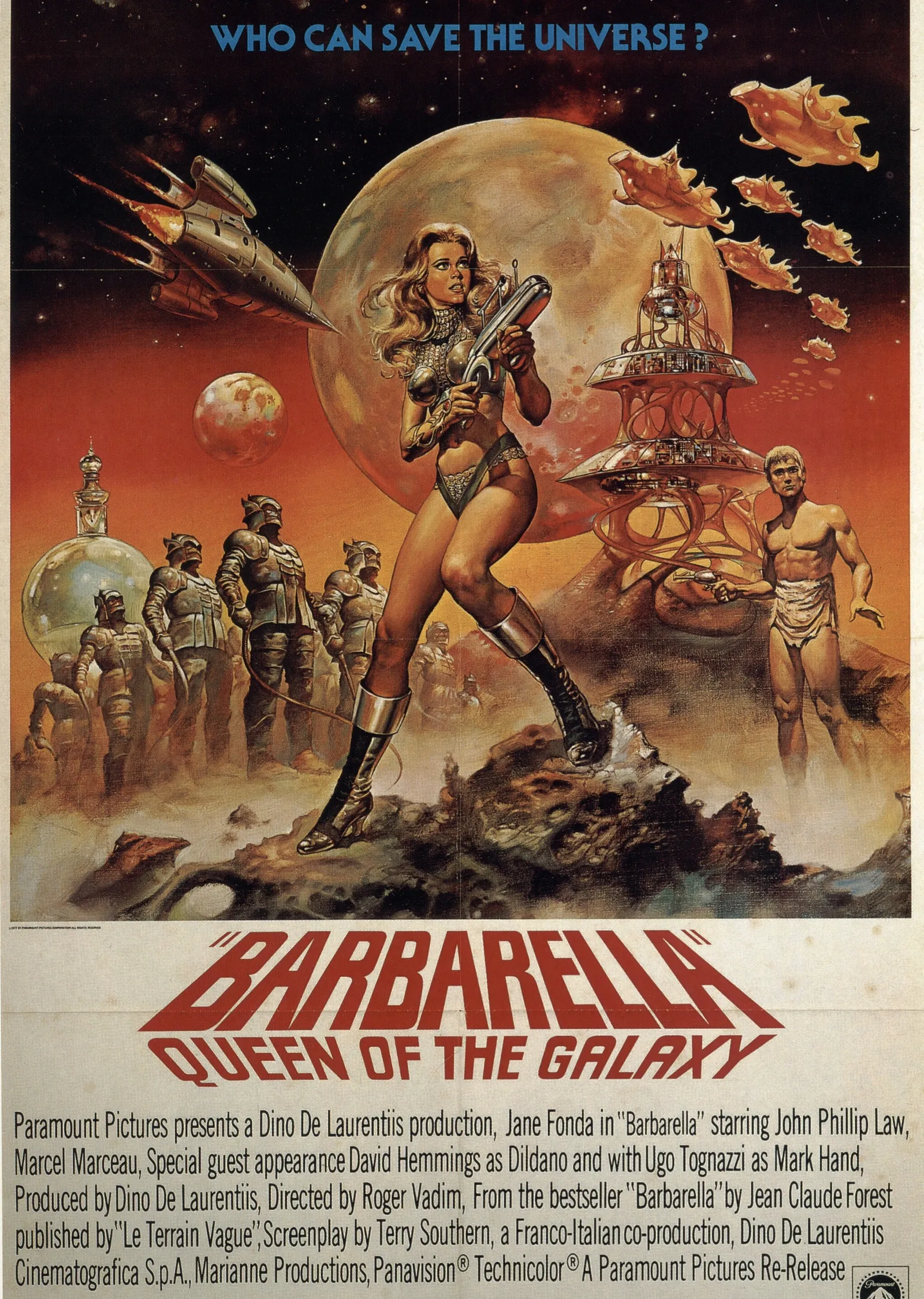 Barbarella Film Afişi metal tablo