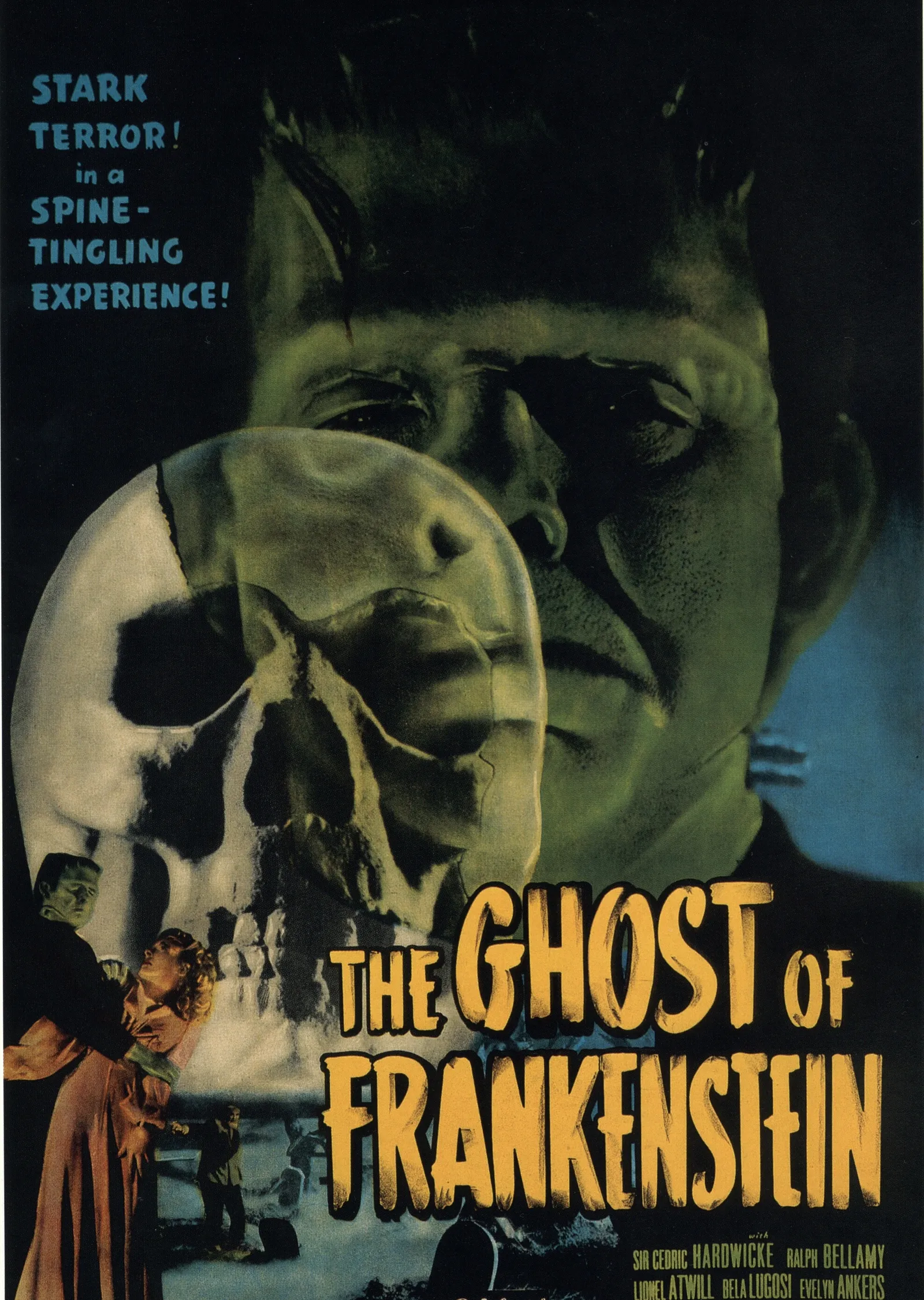 The Ghost of Frankenstein Film Afişi metal tablo