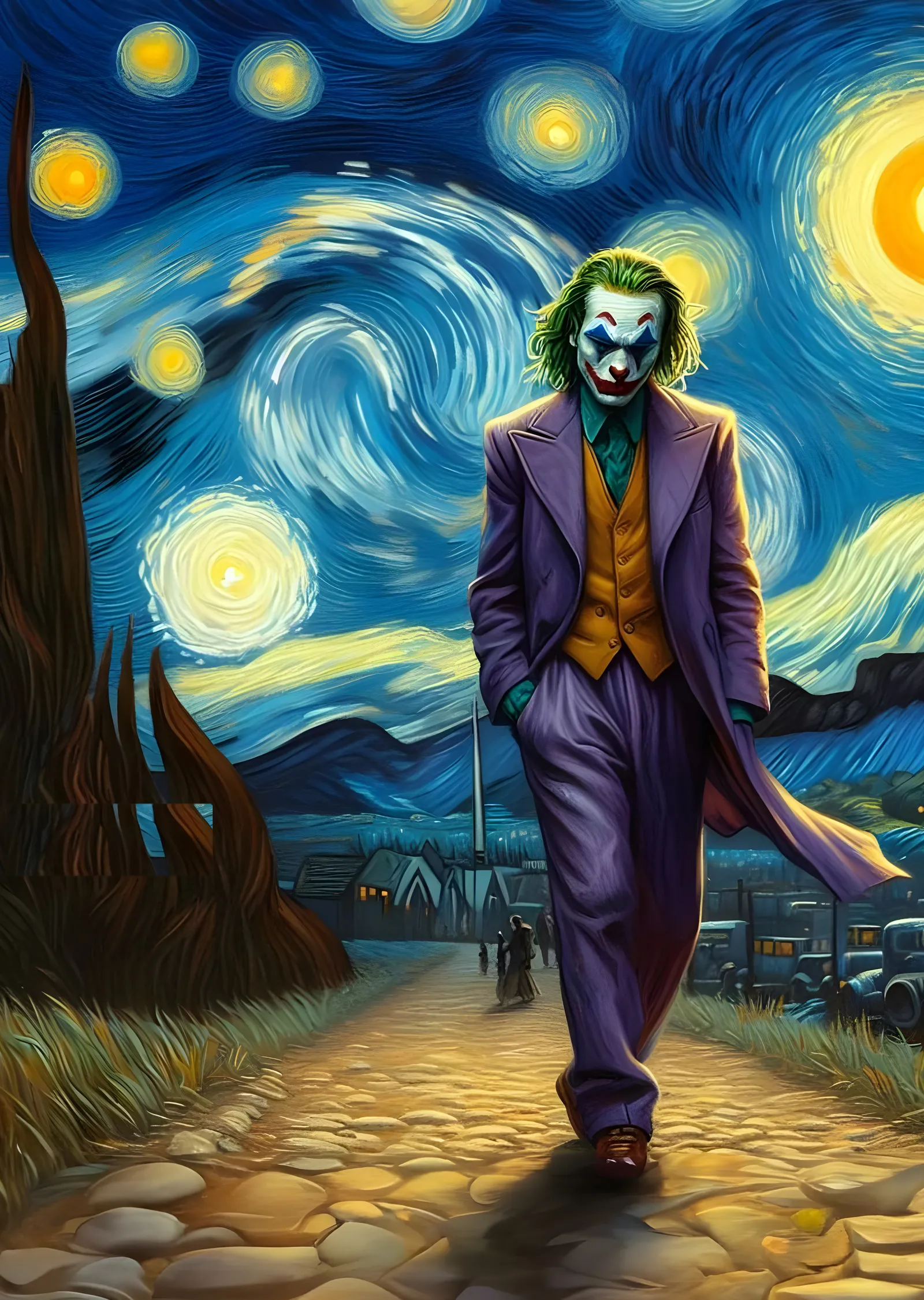 Cihangir Yolu'ndaki Joker: Van Gogh'un Gölgesinde metal tablo