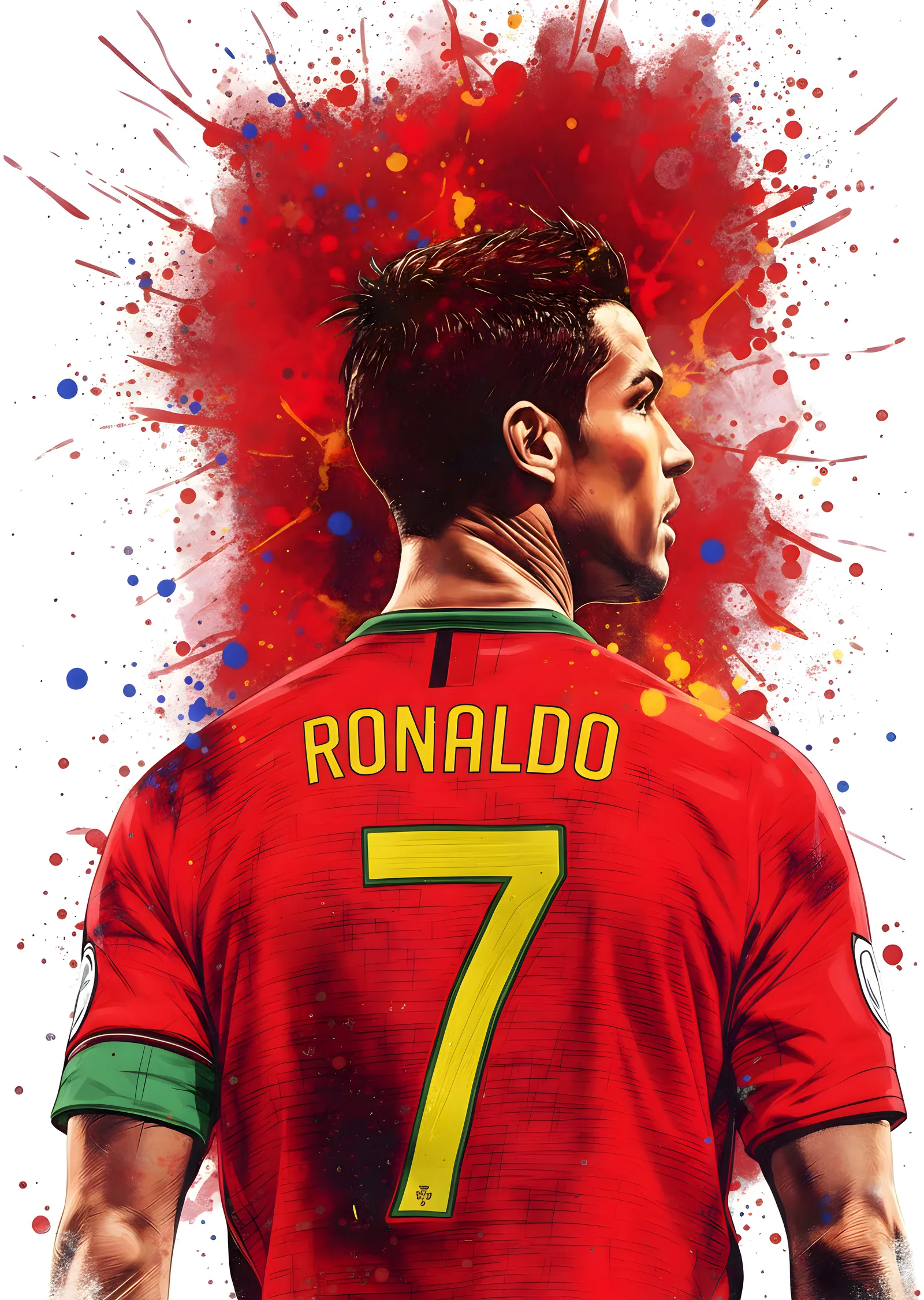Cristiano Ronaldo: Portekiz metal tablo