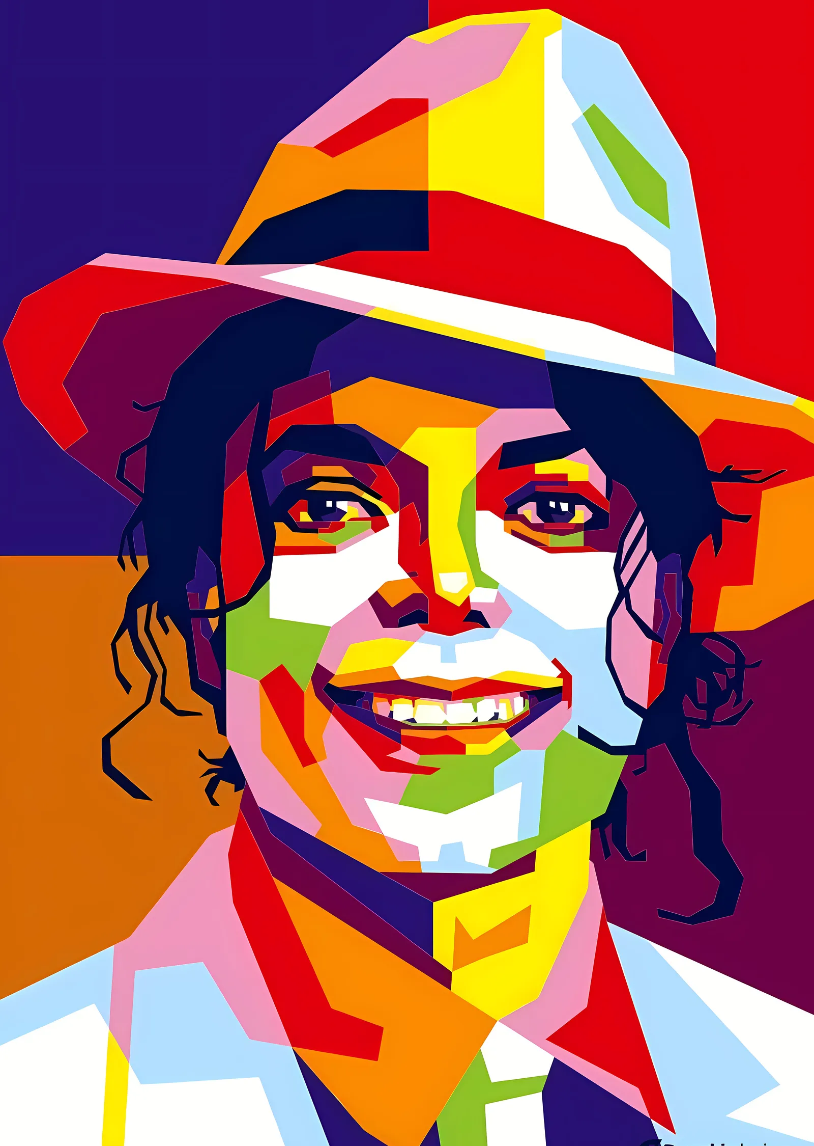 Michael Jackson: Vektör Portre metal tablo
