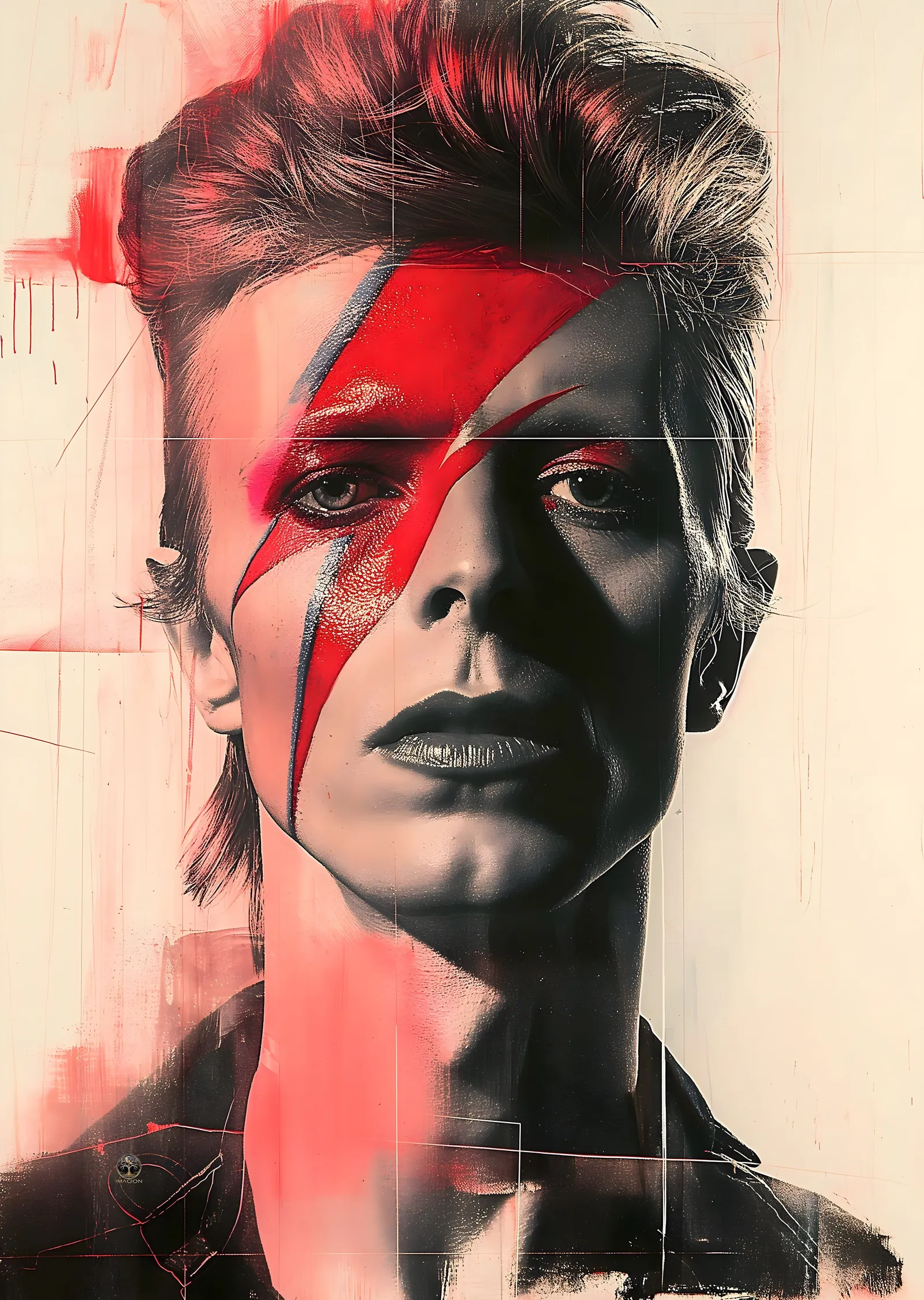 David Bowie: İkonik Bakış metal tablo