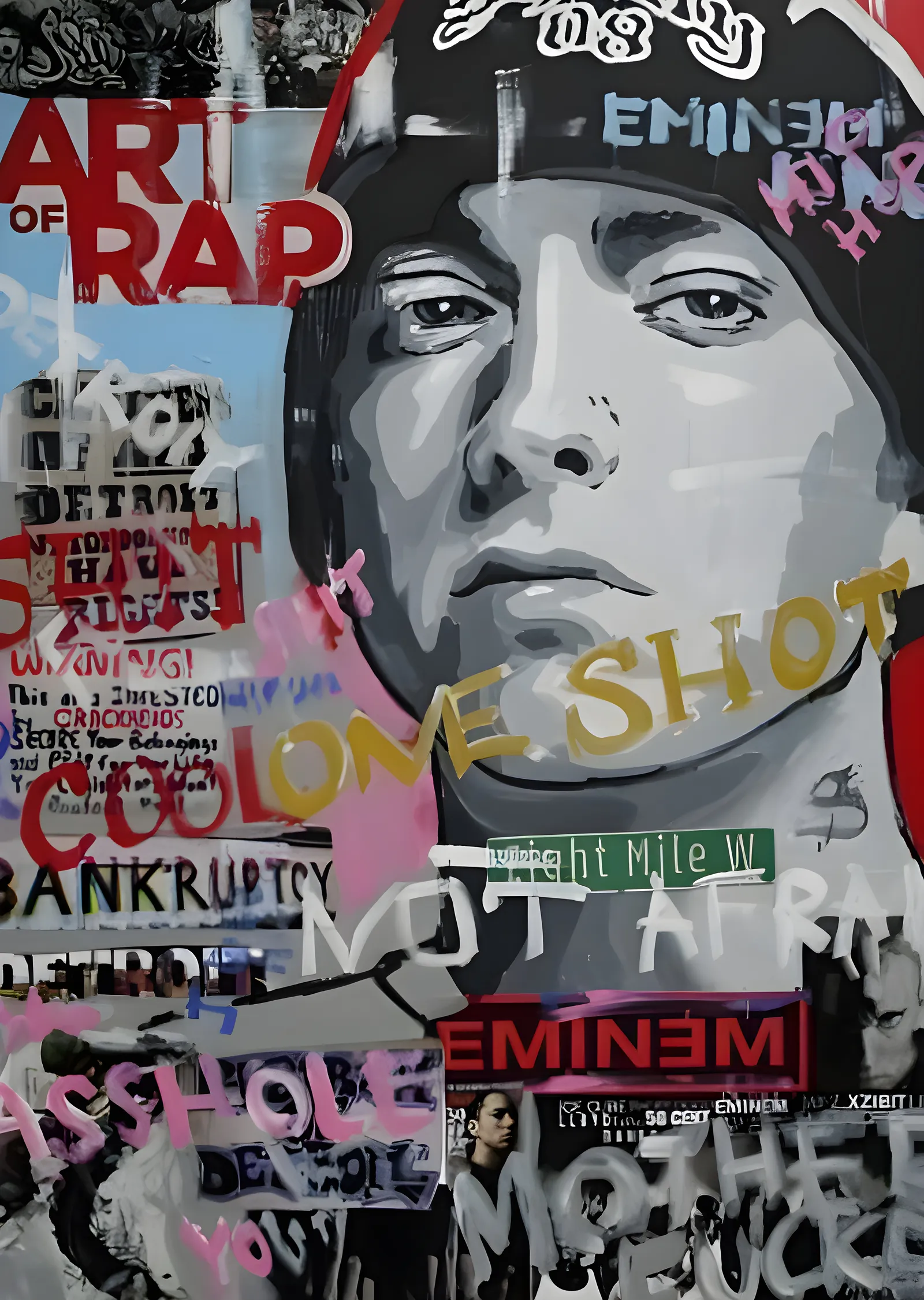 Eminem: Rap Sanatı metal tablo