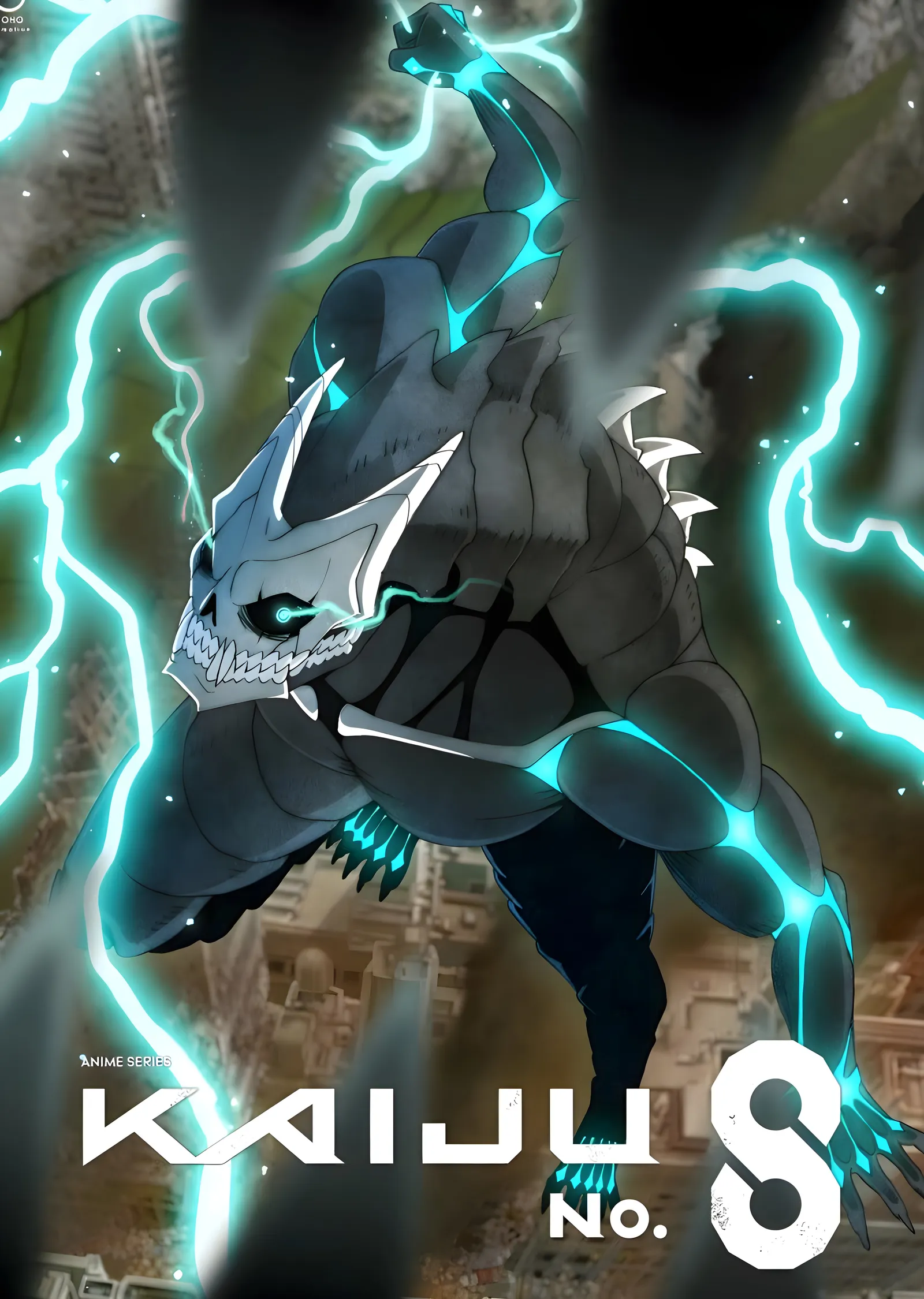Kaiju No. 8: Fırtına ile Dolu Kaiju metal tablo