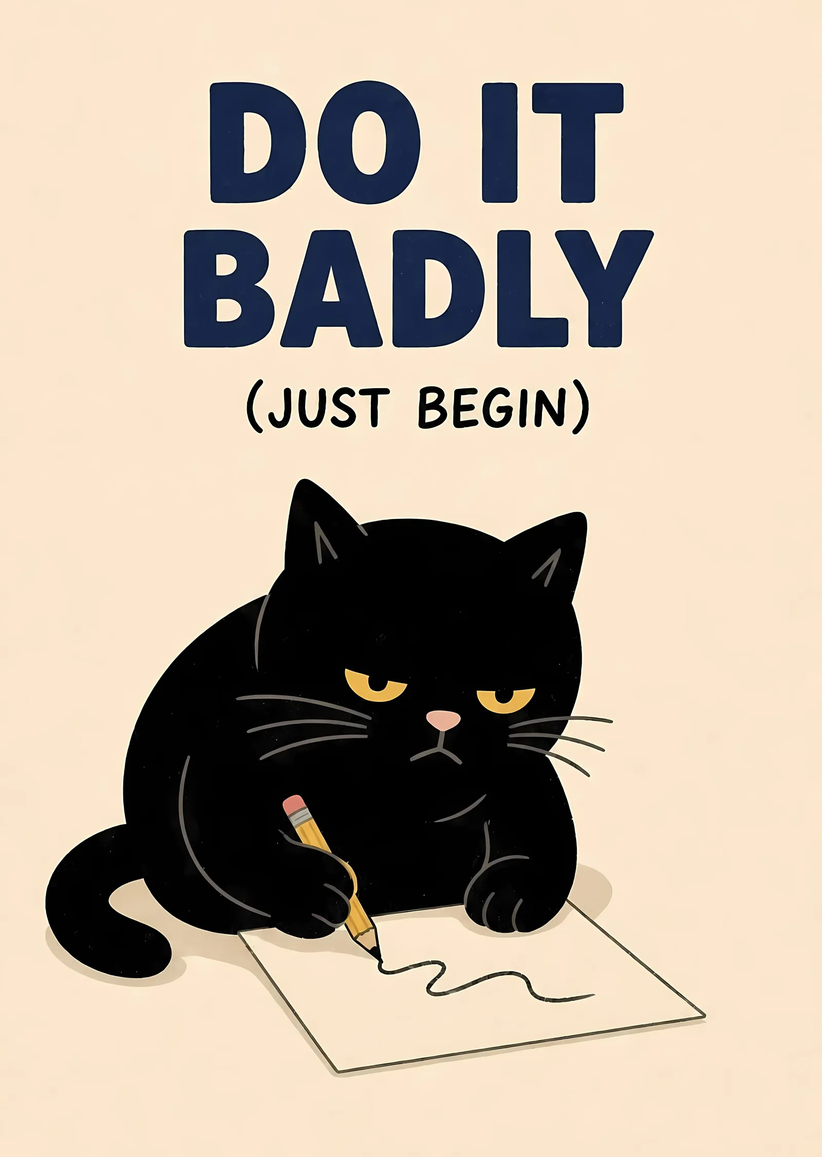 Do It Badly metal tablo