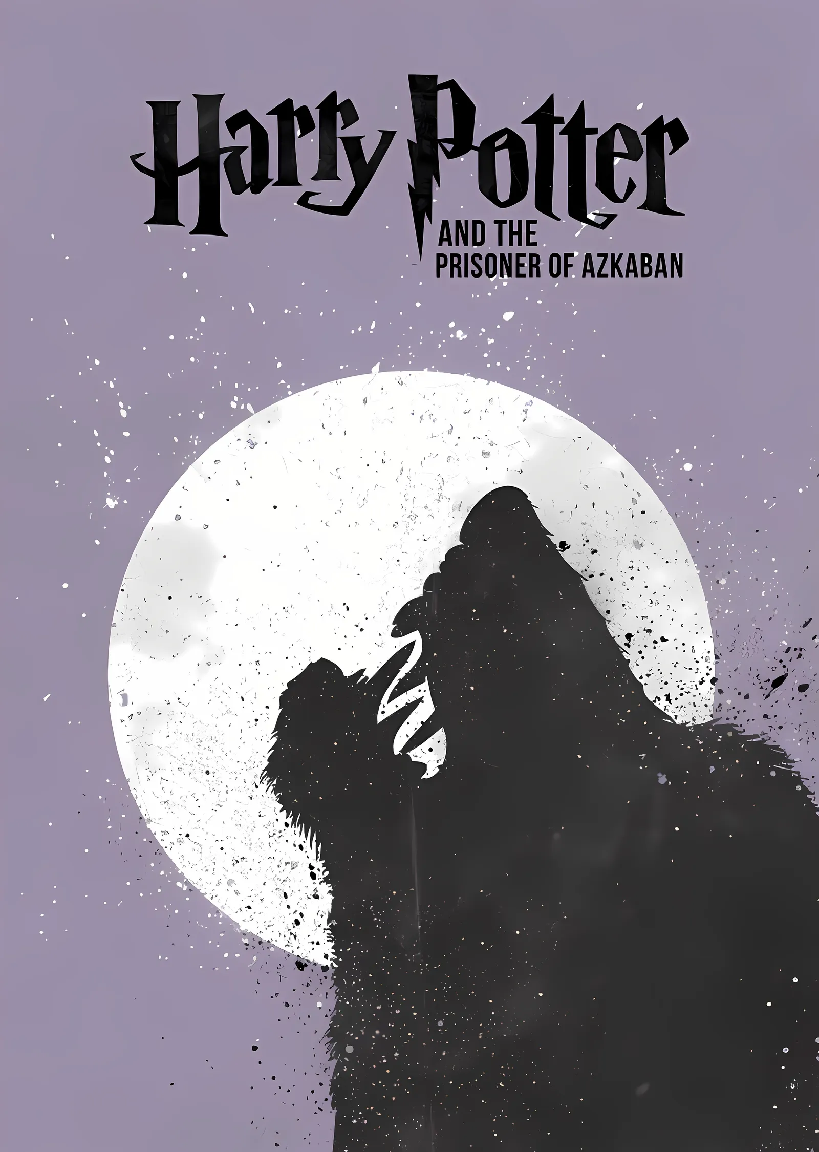 Harry Potter and the Prisoner of Azkaban - Gri Ay Işığı metal tablo