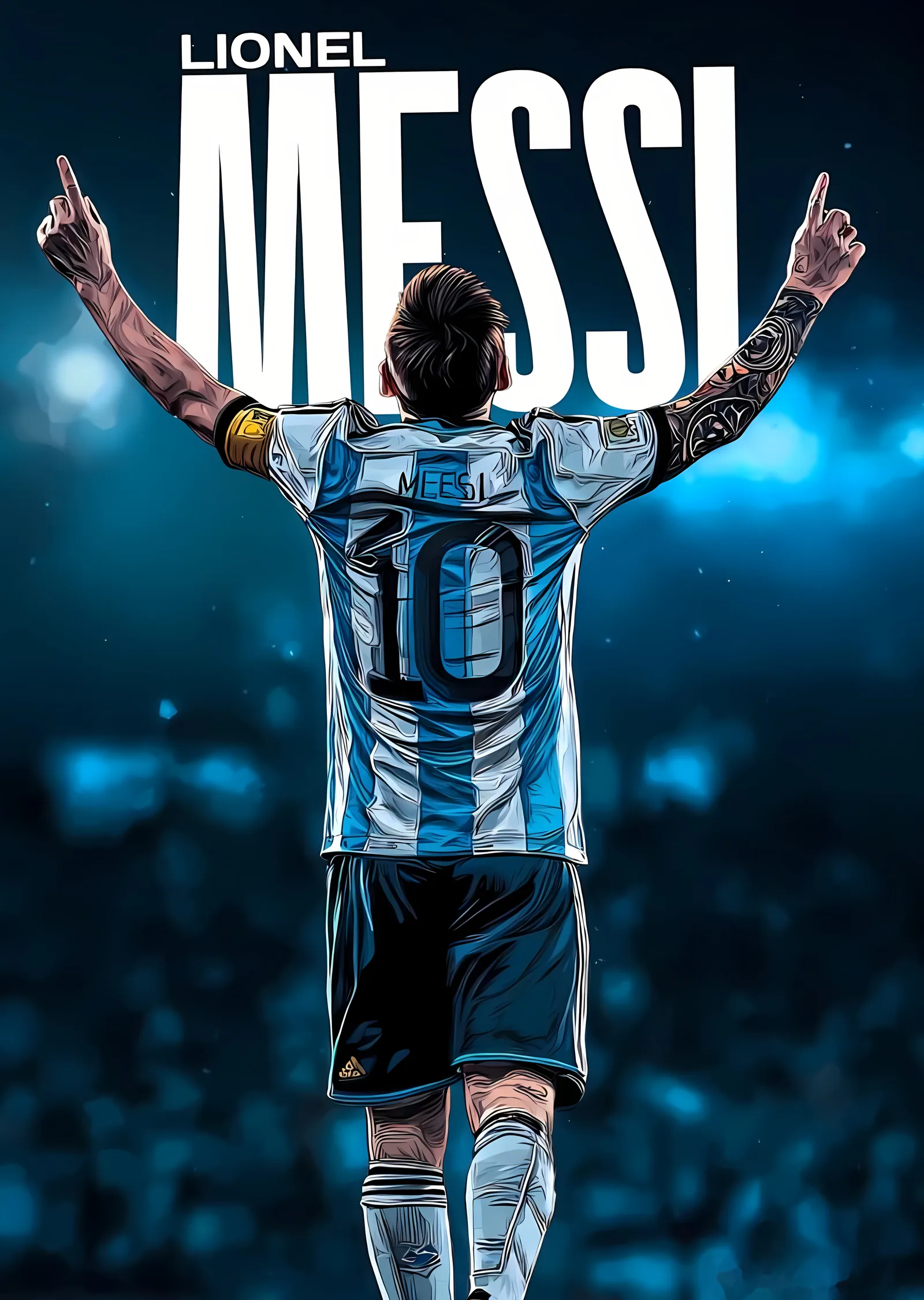 Lionel Messi: Futbolcu metal tablo
