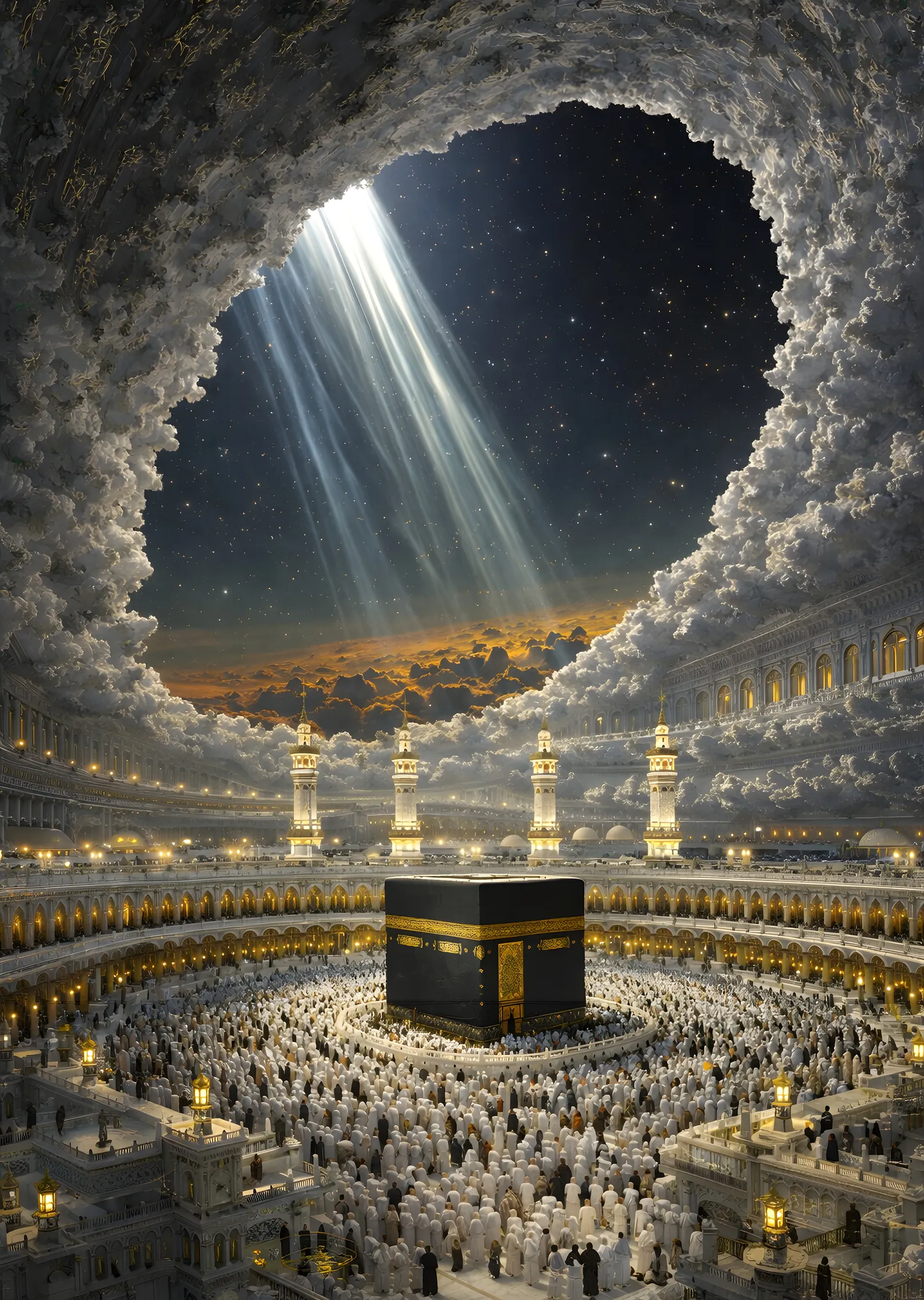 Kabe: Işıklar Altında Kutsal Mekan metal tablo