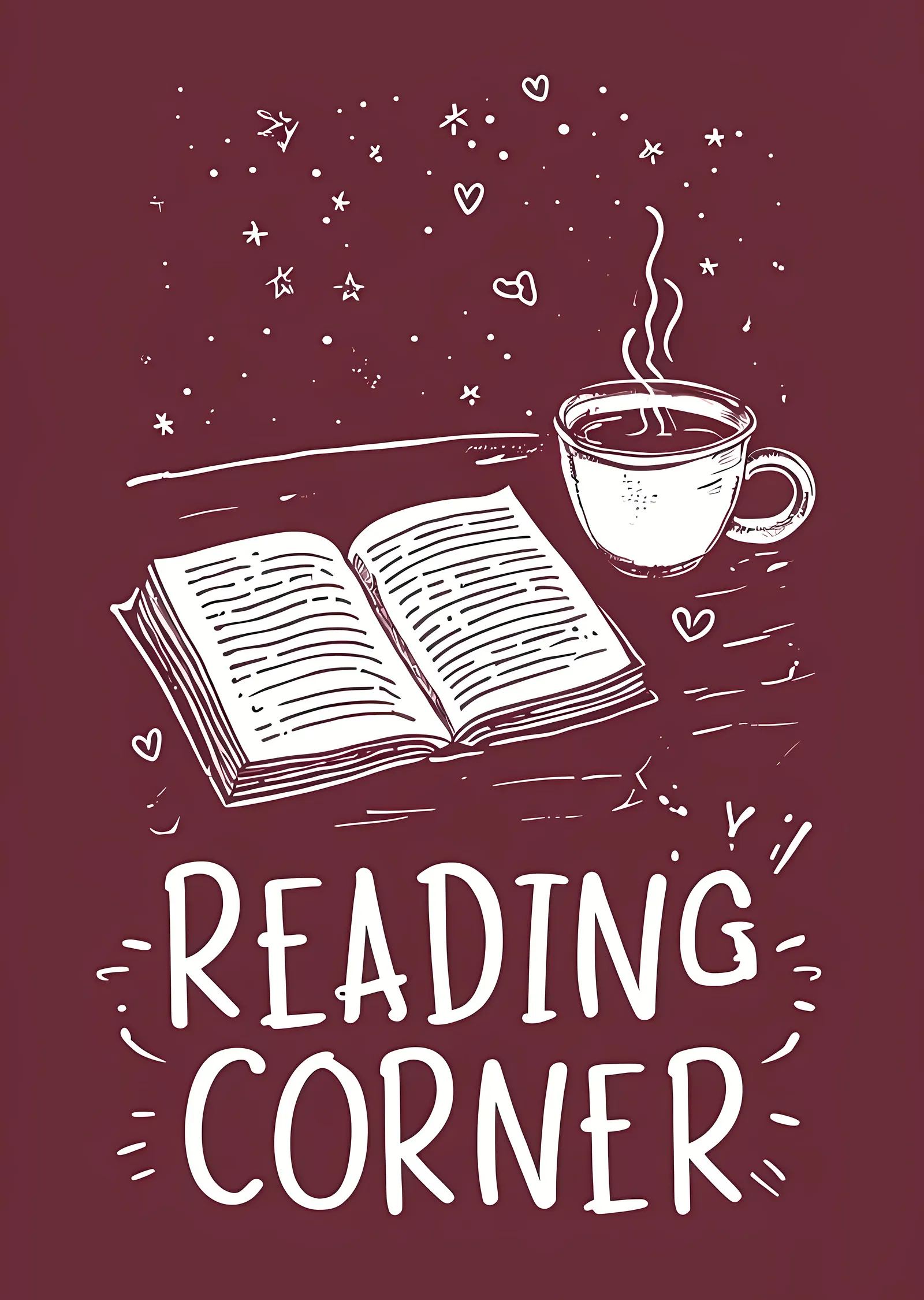 Reading Corner metal tablo