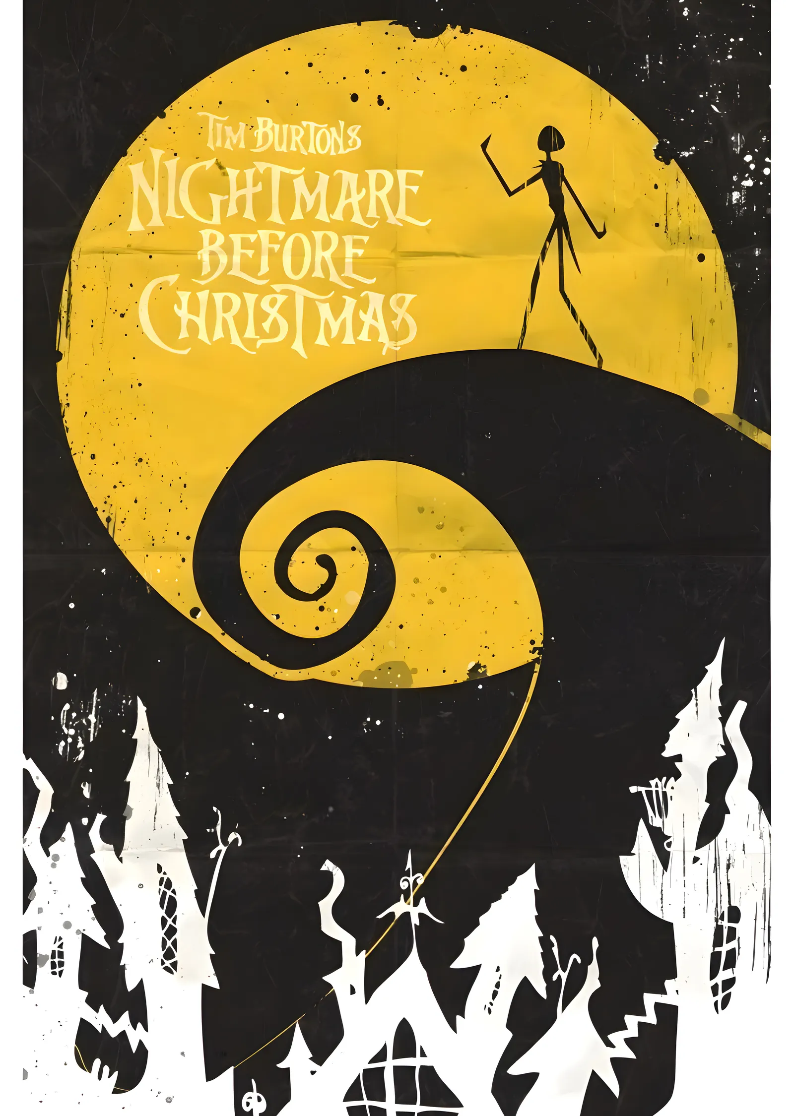 The Nightmare Before Christmas - Cadılar Bayramı Kasabası metal tablo