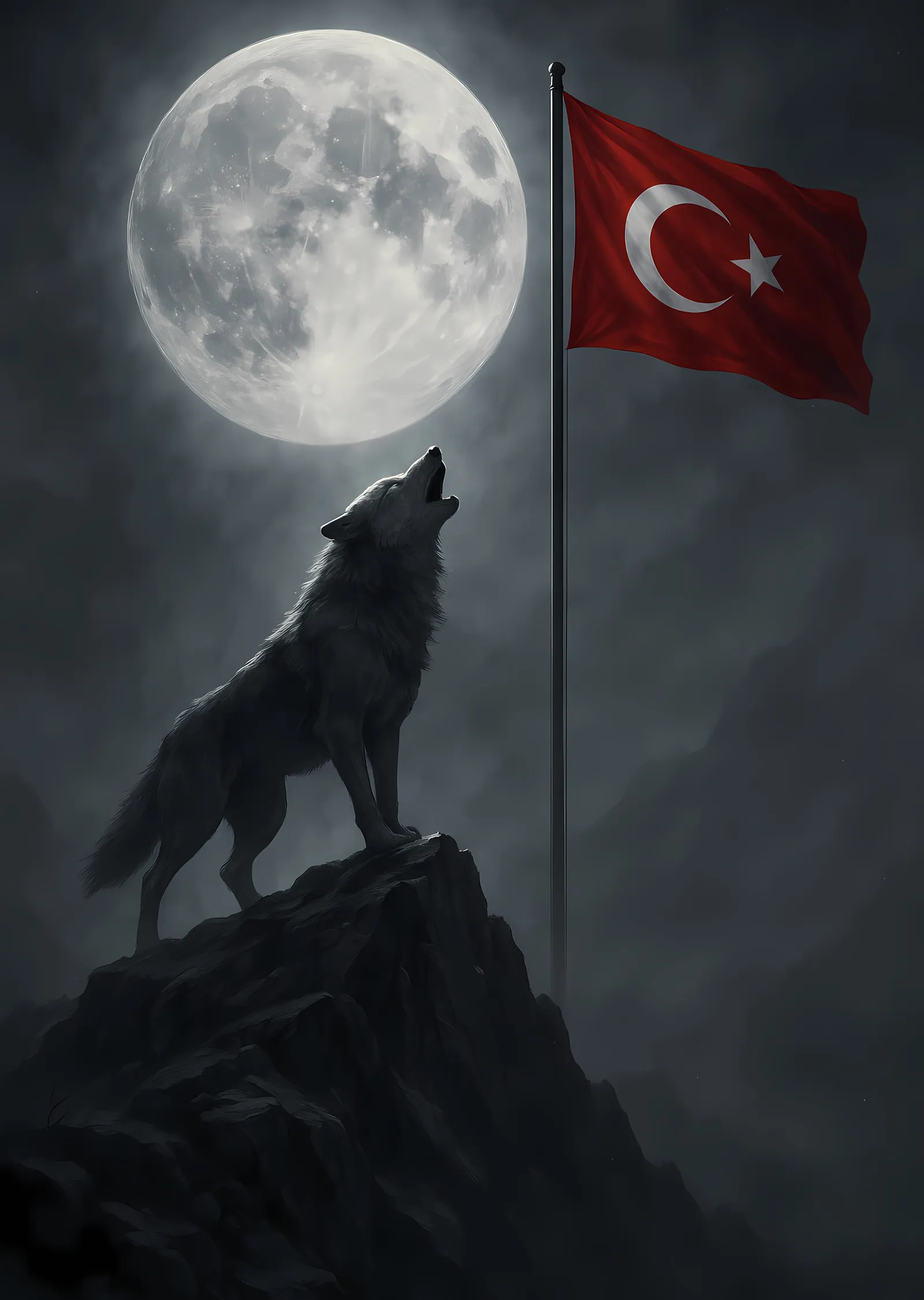 Bozkurt: Ay Altında metal tablo