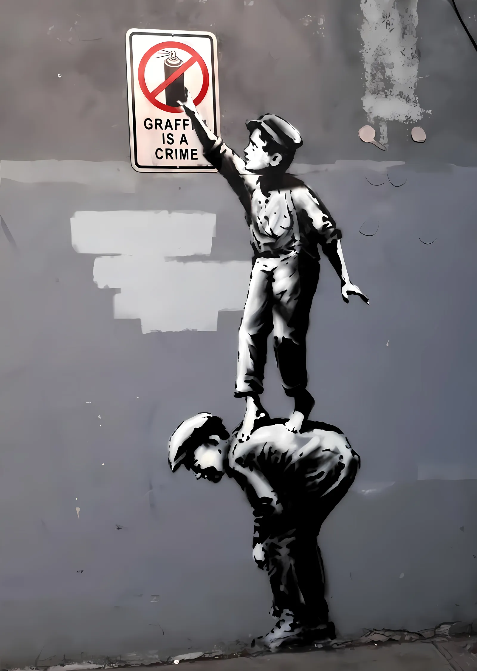 Graffiti is a Crime metal tablo