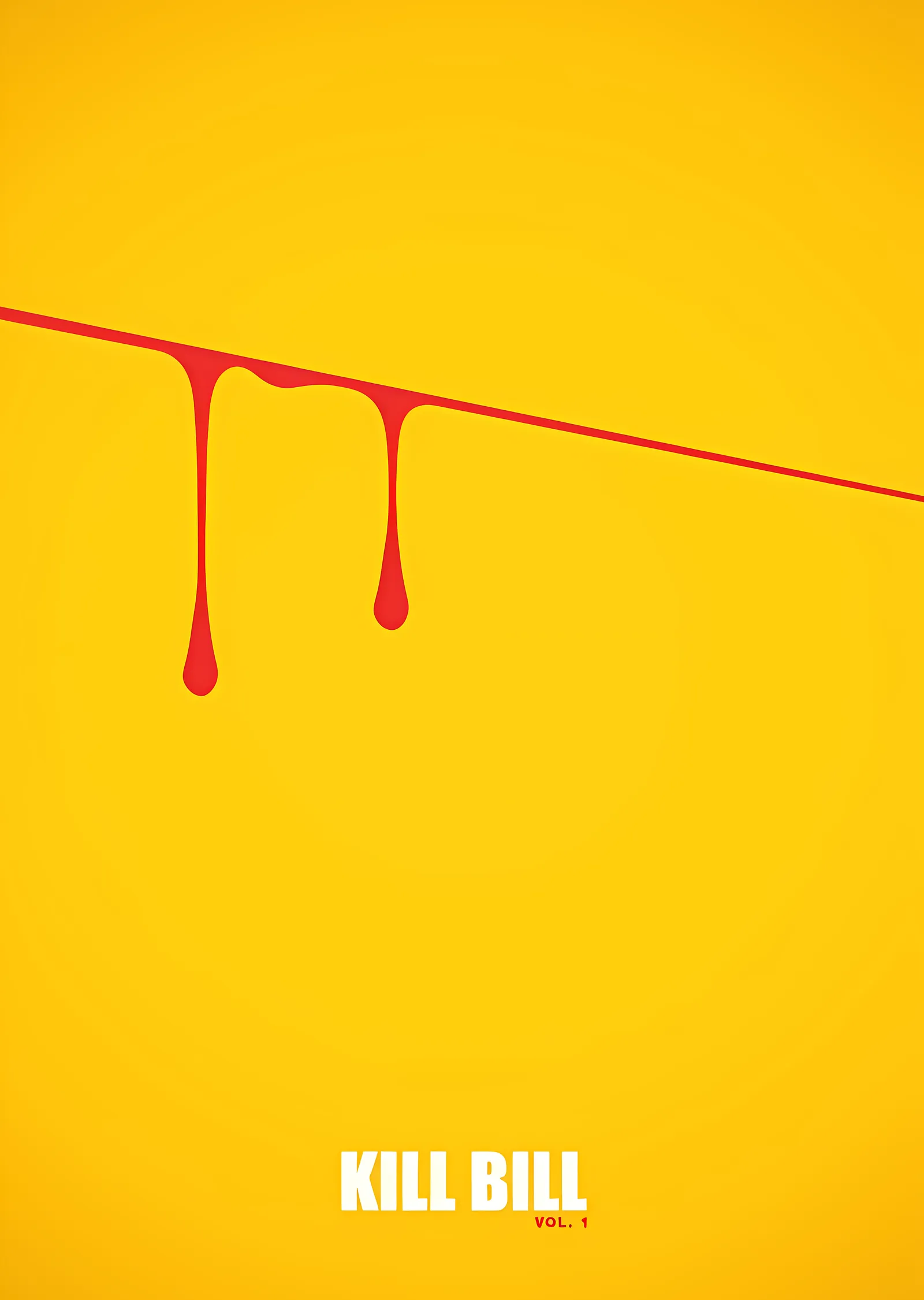 Kill Bill Vol. 1: Minimal metal tablo