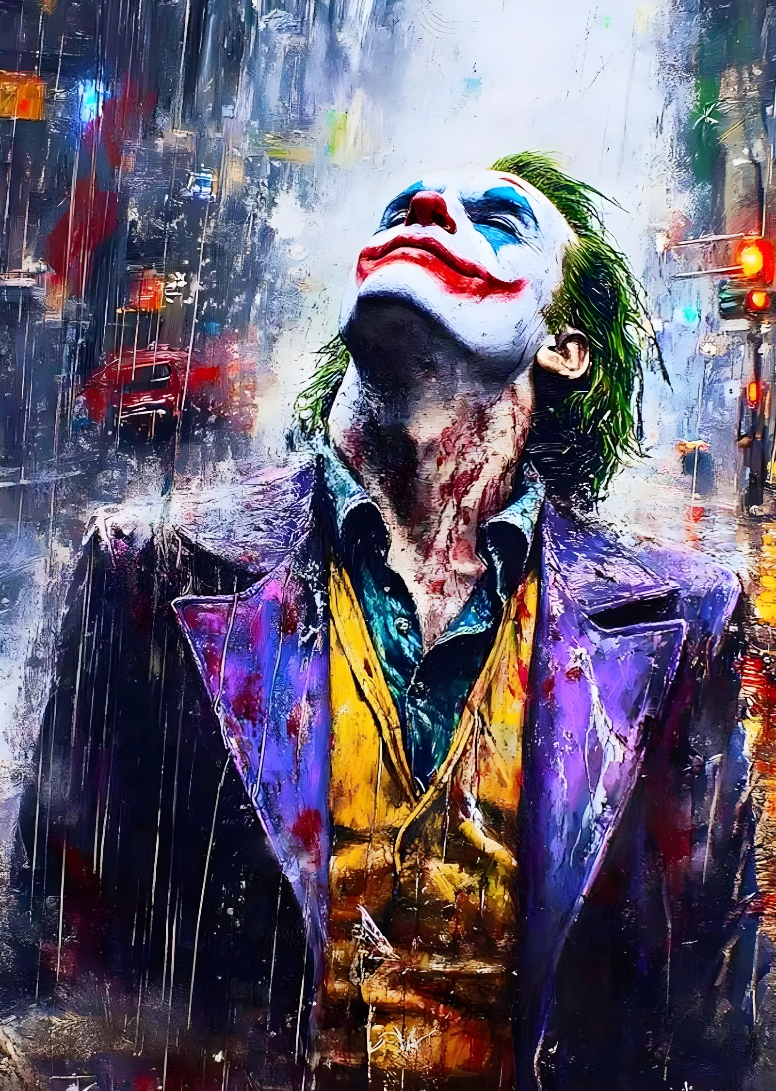 Joker: Yağmurda metal tablo