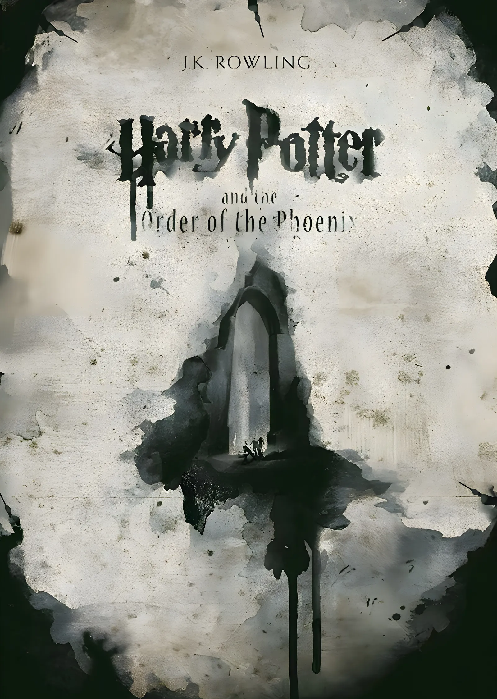 Harry Potter and the Order of the Phoenix - Beyaz Arka metal tablo