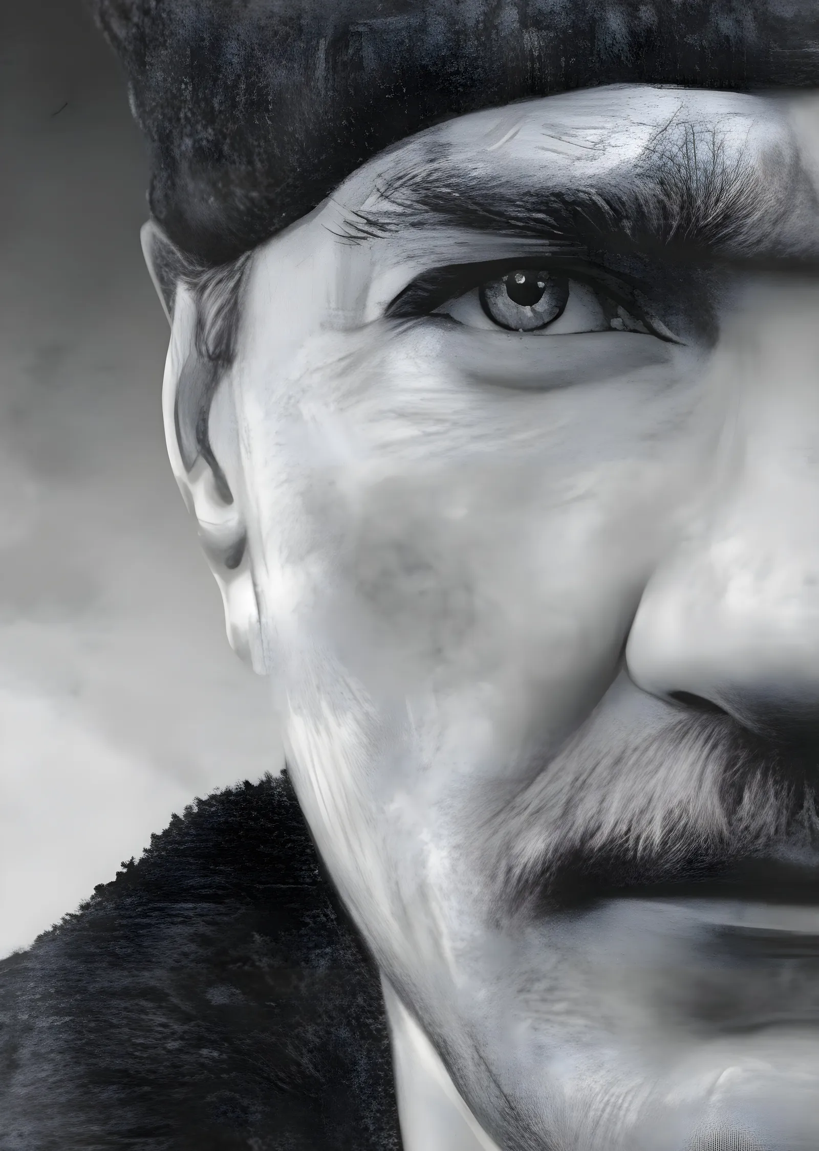 Atatürk: Yakın Plan Portre metal tablo
