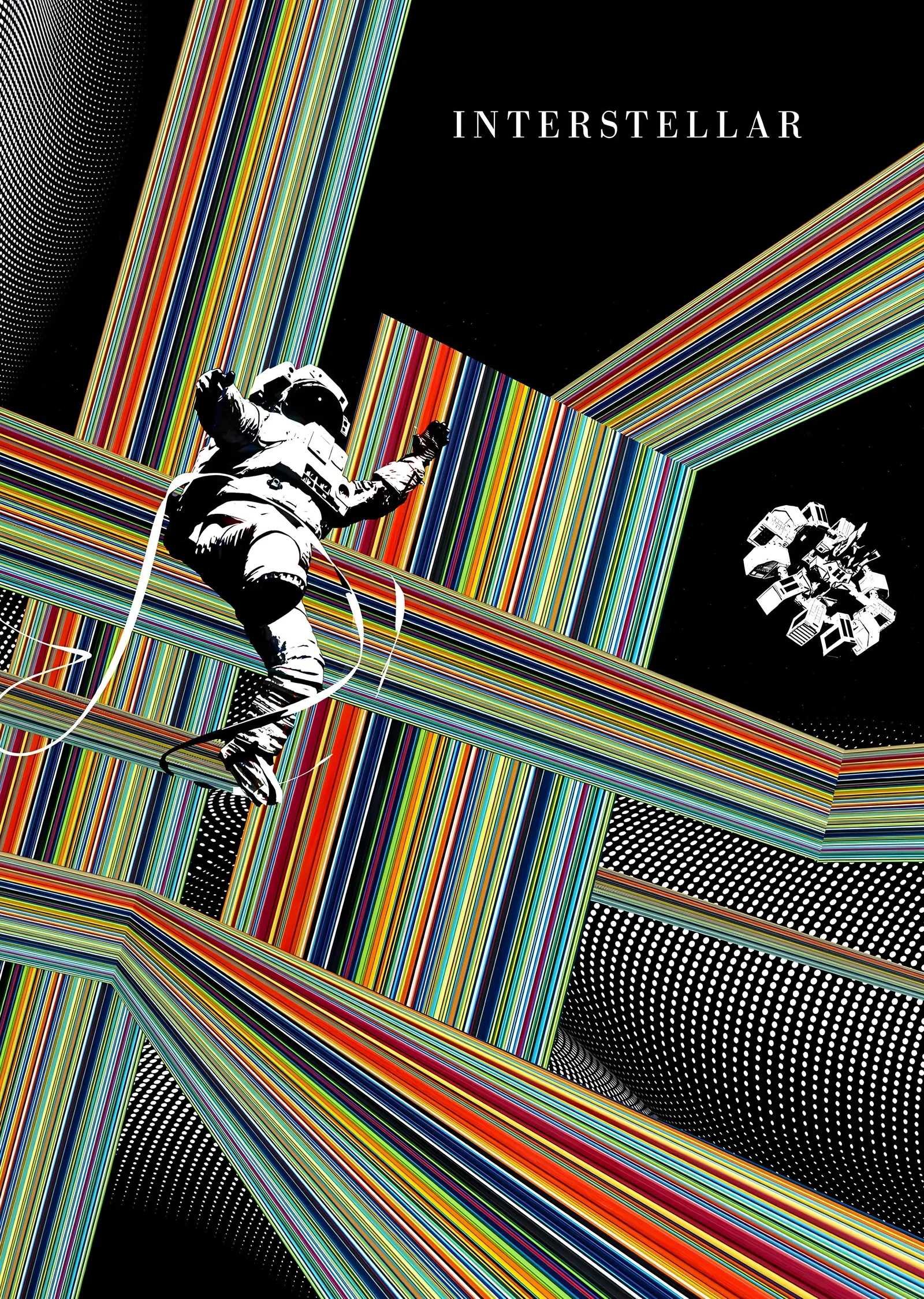 Interstellar - Astronot ve Robot metal tablo