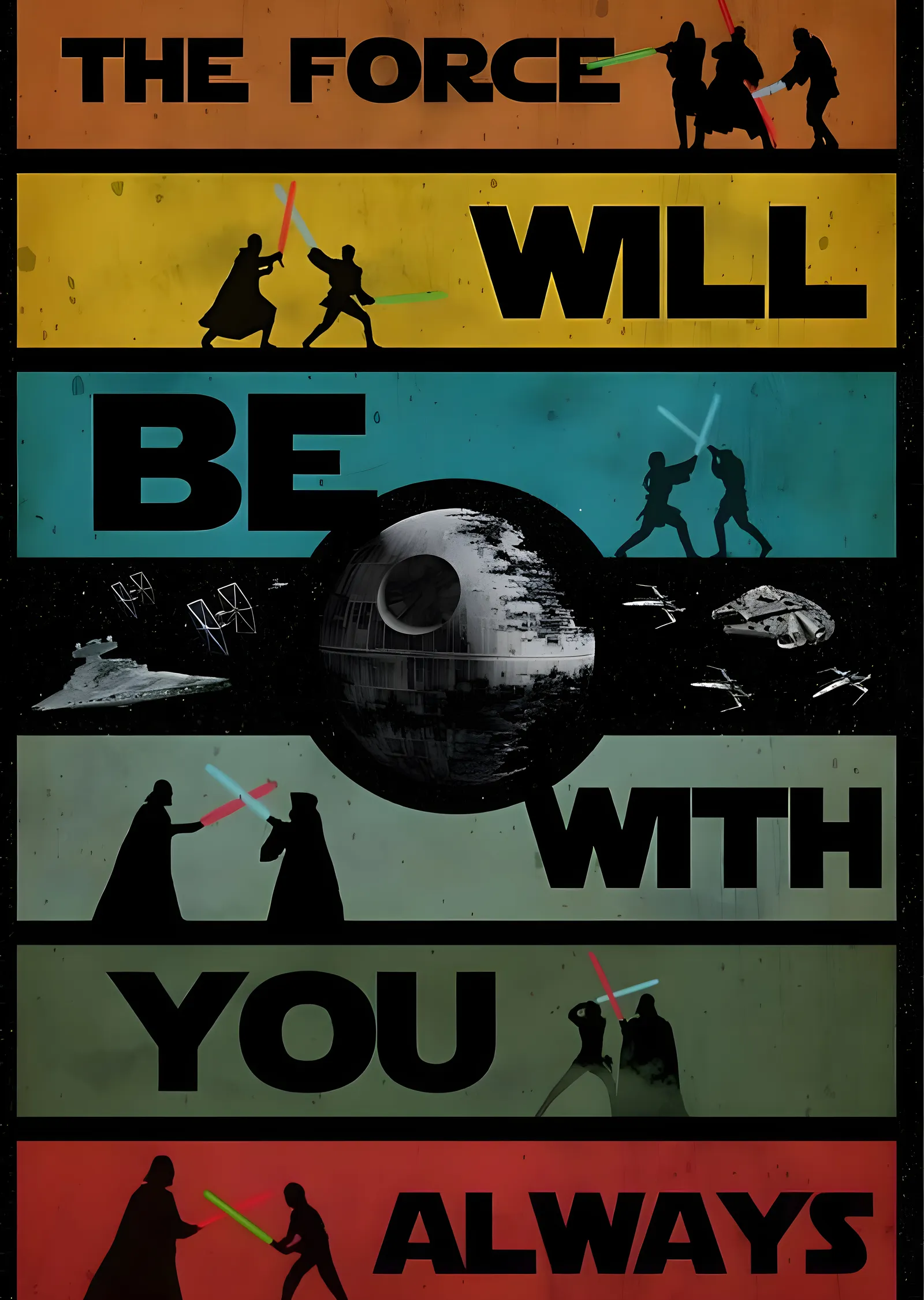 Star Wars: The Force Will Be With You metal tablo