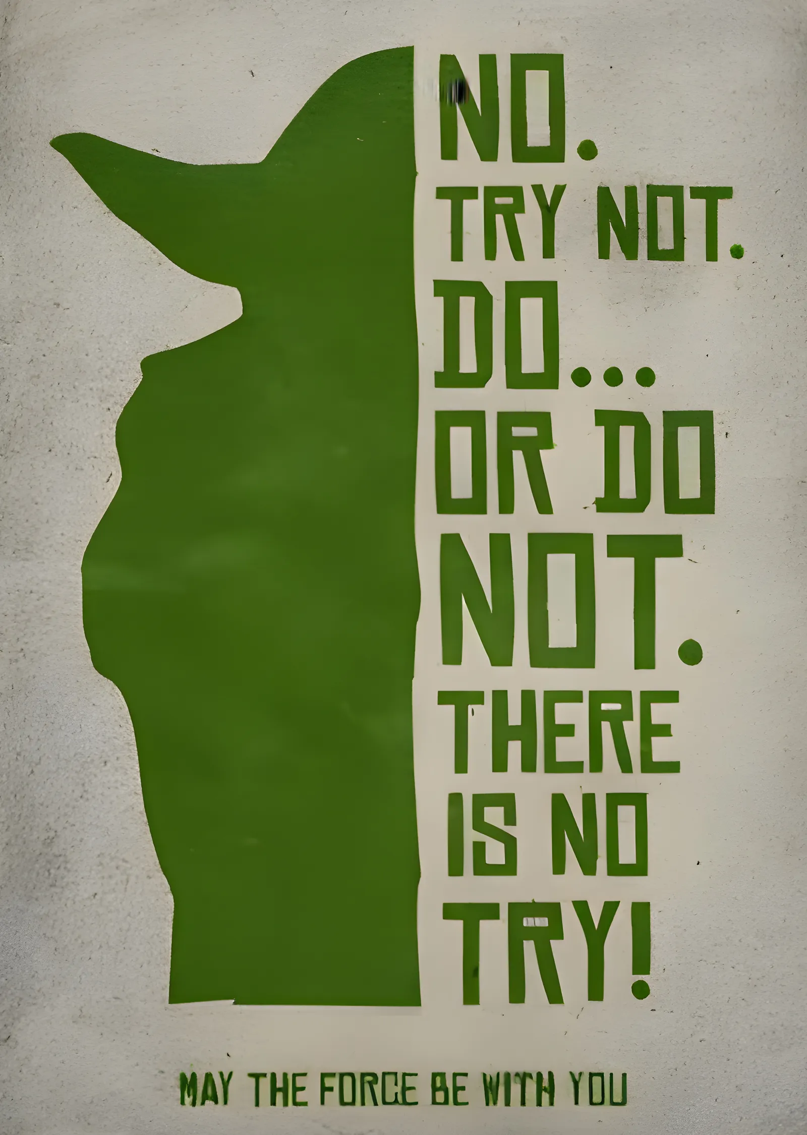 Yoda: Do or Do Not metal tablo