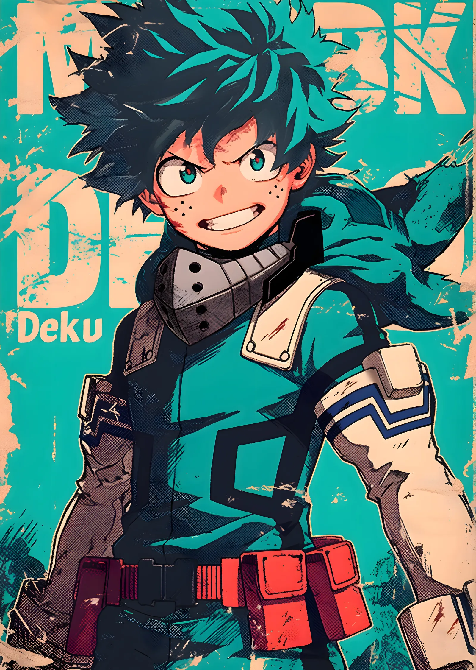 Deku: My Hero Academia metal tablo