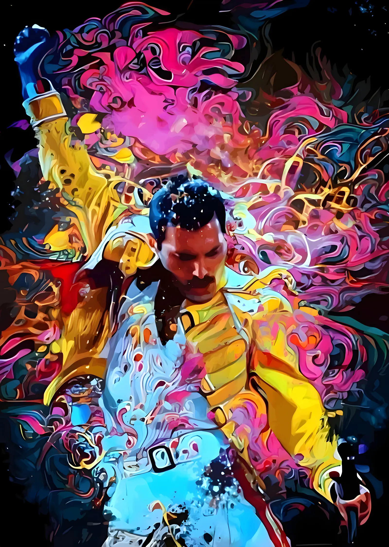 Freddie Mercury: Sahne Coşkusu metal tablo