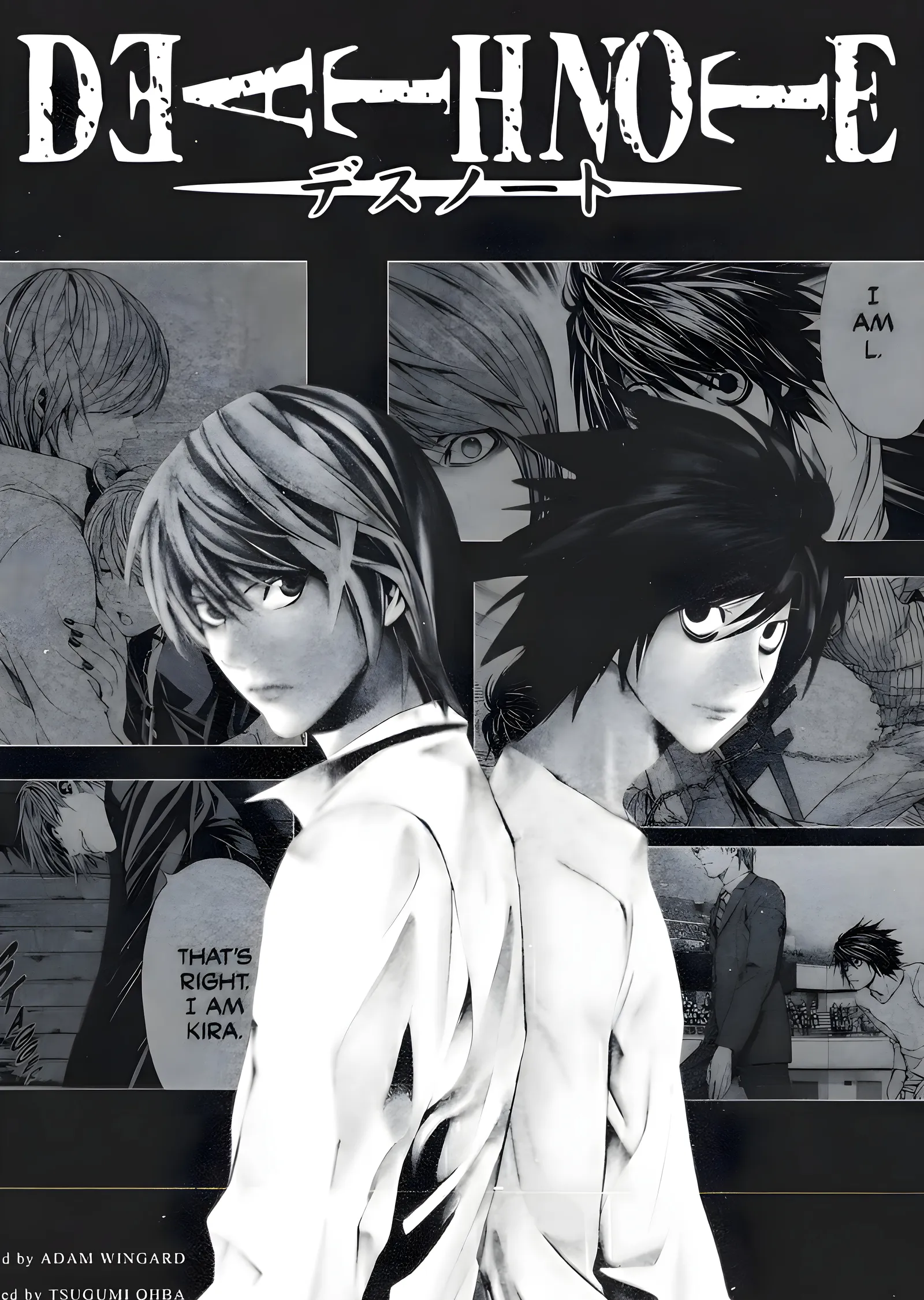 Death Note: Light Yagami ve L metal tablo