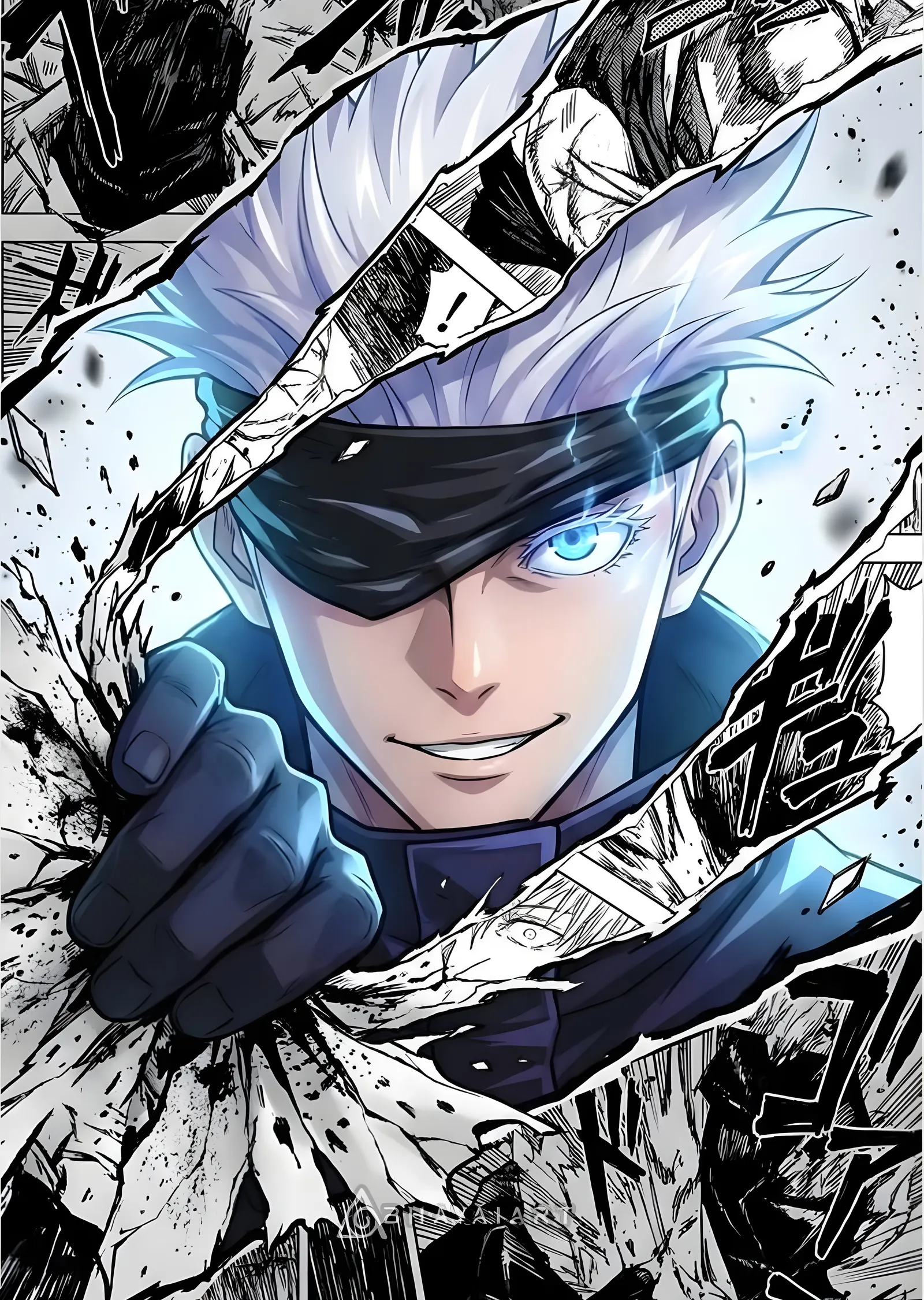 Jujutsu Kaisen: Gojo Satoru'nun Gücü metal tablo