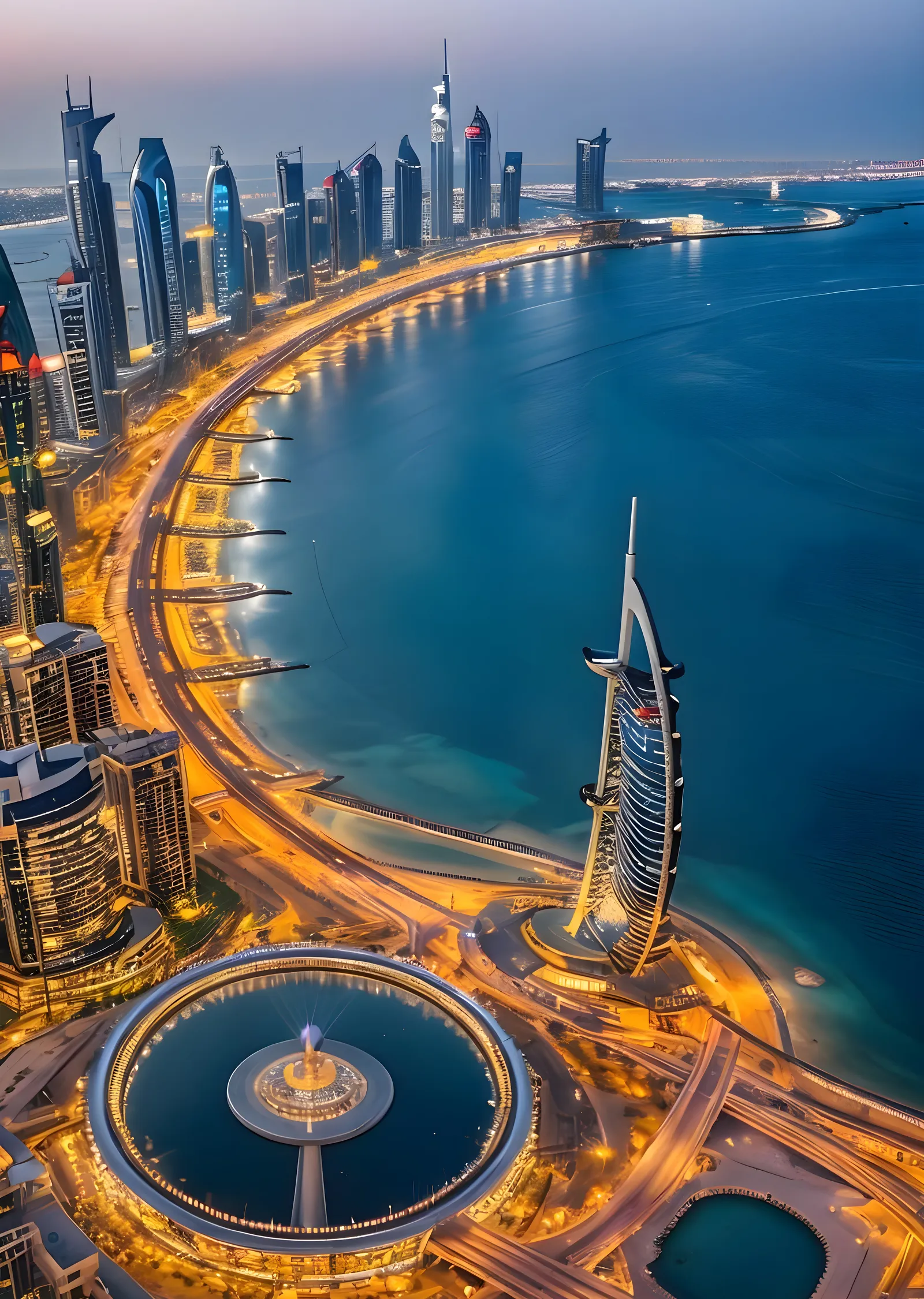 Burj Al Arab: Dubai'nin İkonik Silueti metal tablo