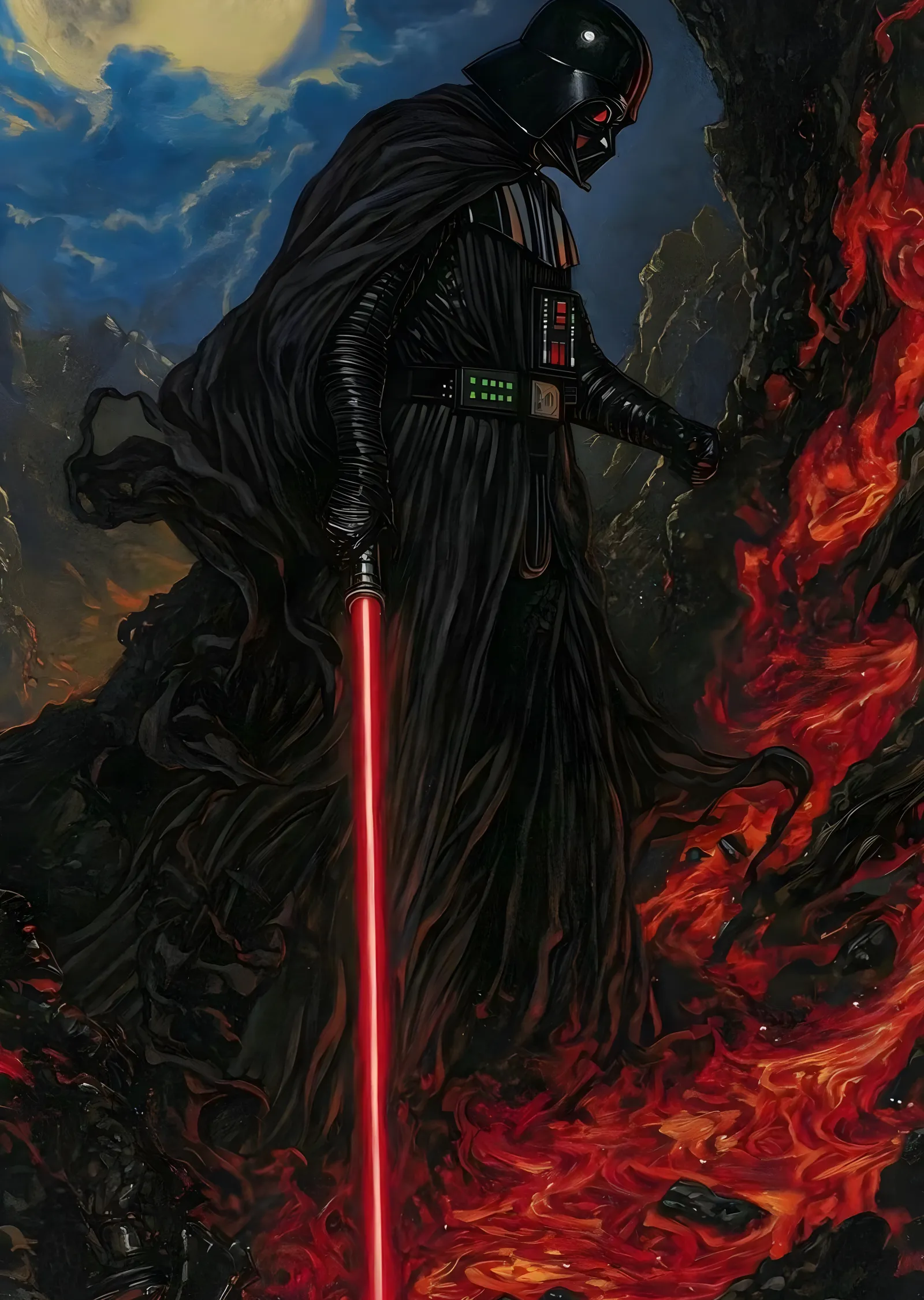 Darth Vader: Dolunay metal tablo