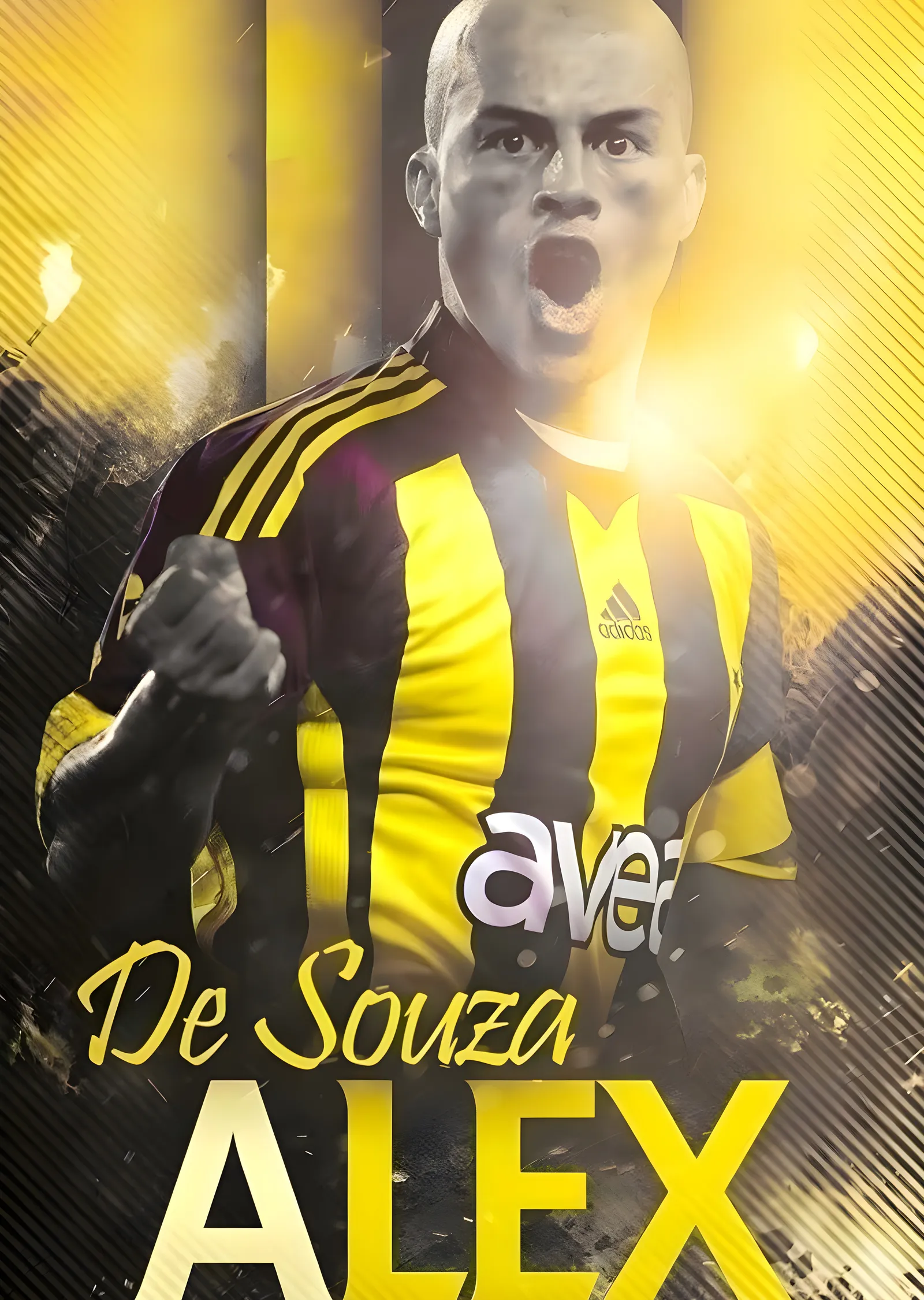 Alex de Souza: Fenerbahçe Efsanesi metal tablo