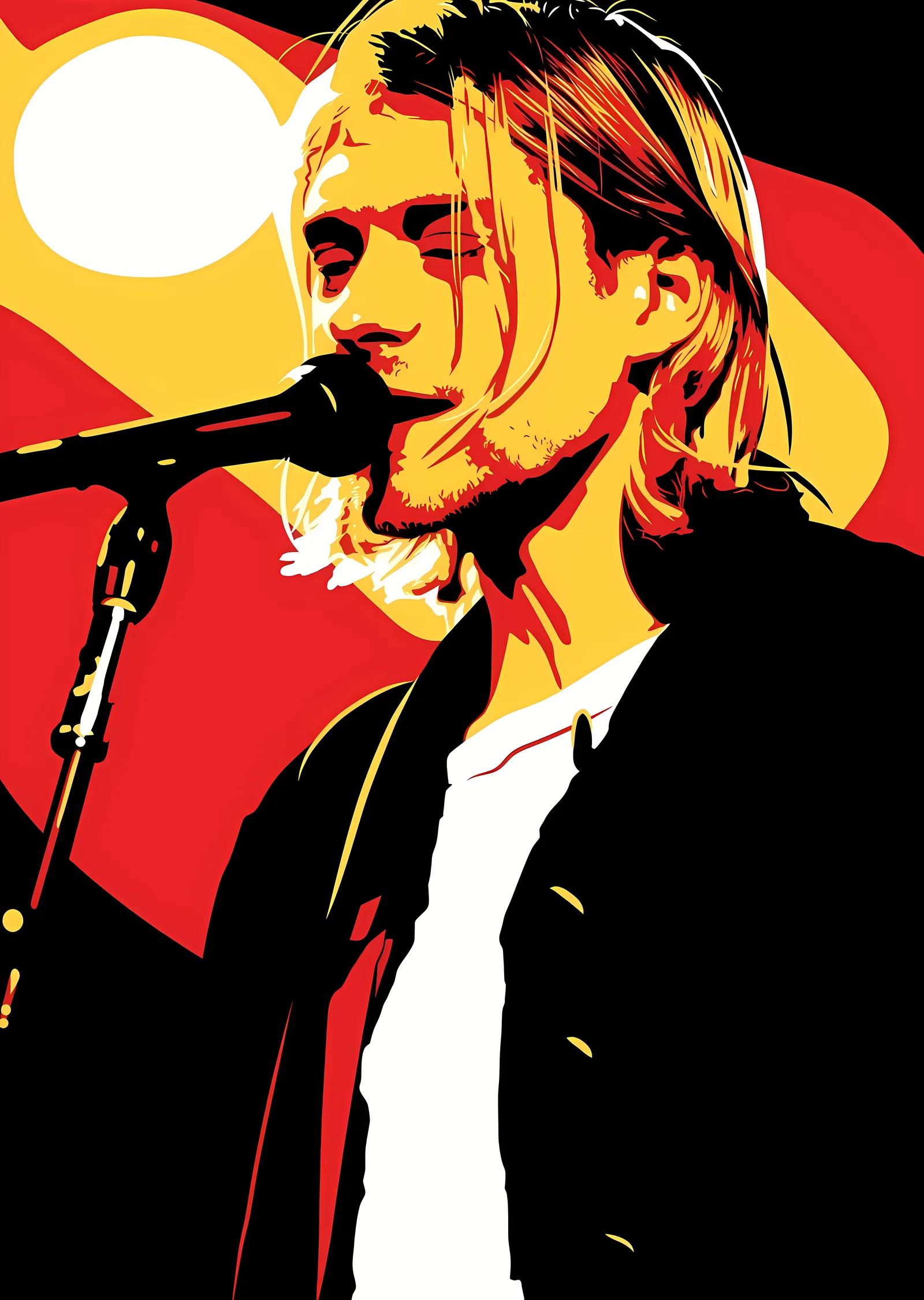 Kurt Cobain: Sahnede metal tablo