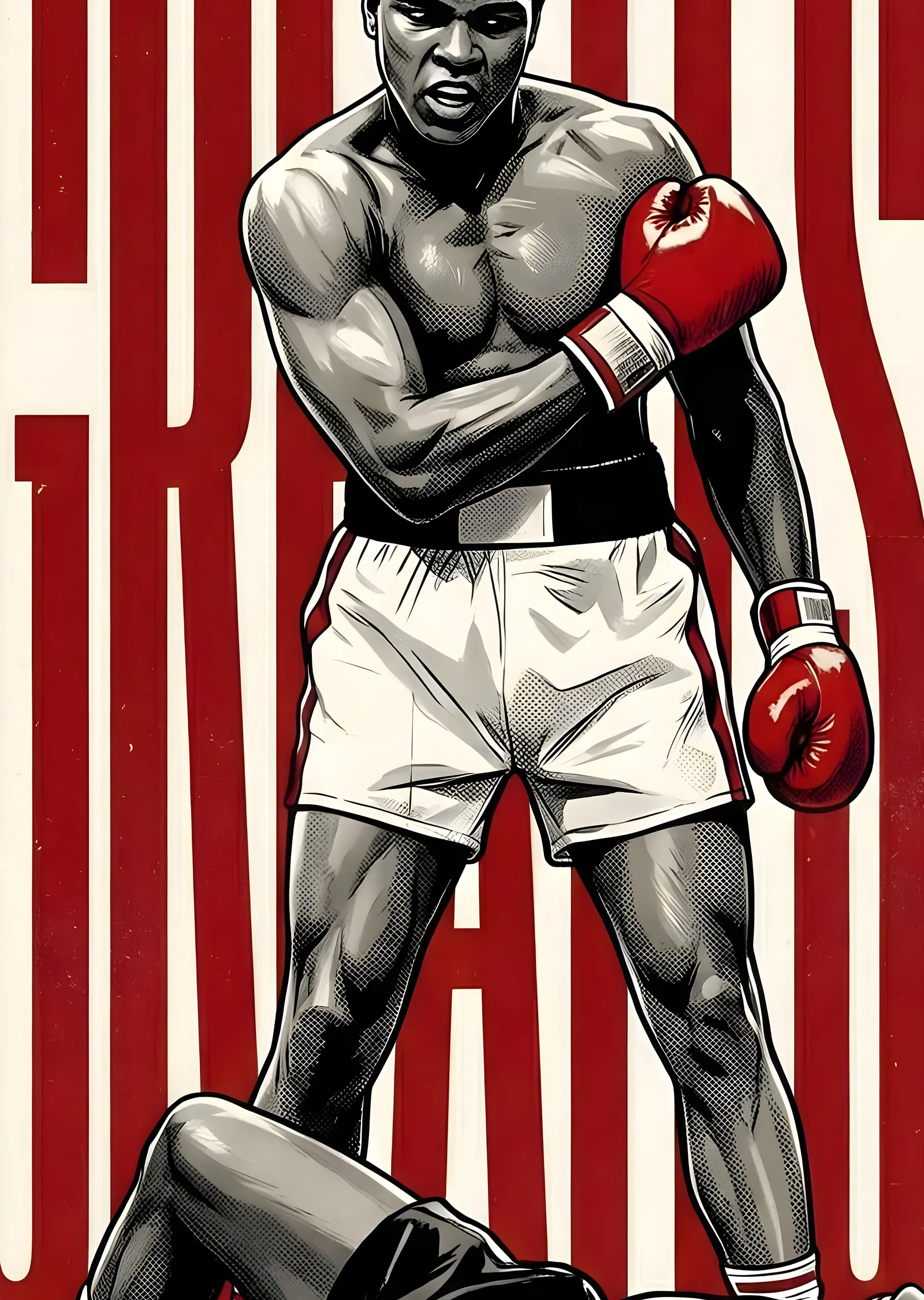 Muhammed Ali: The Greatest metal tablo
