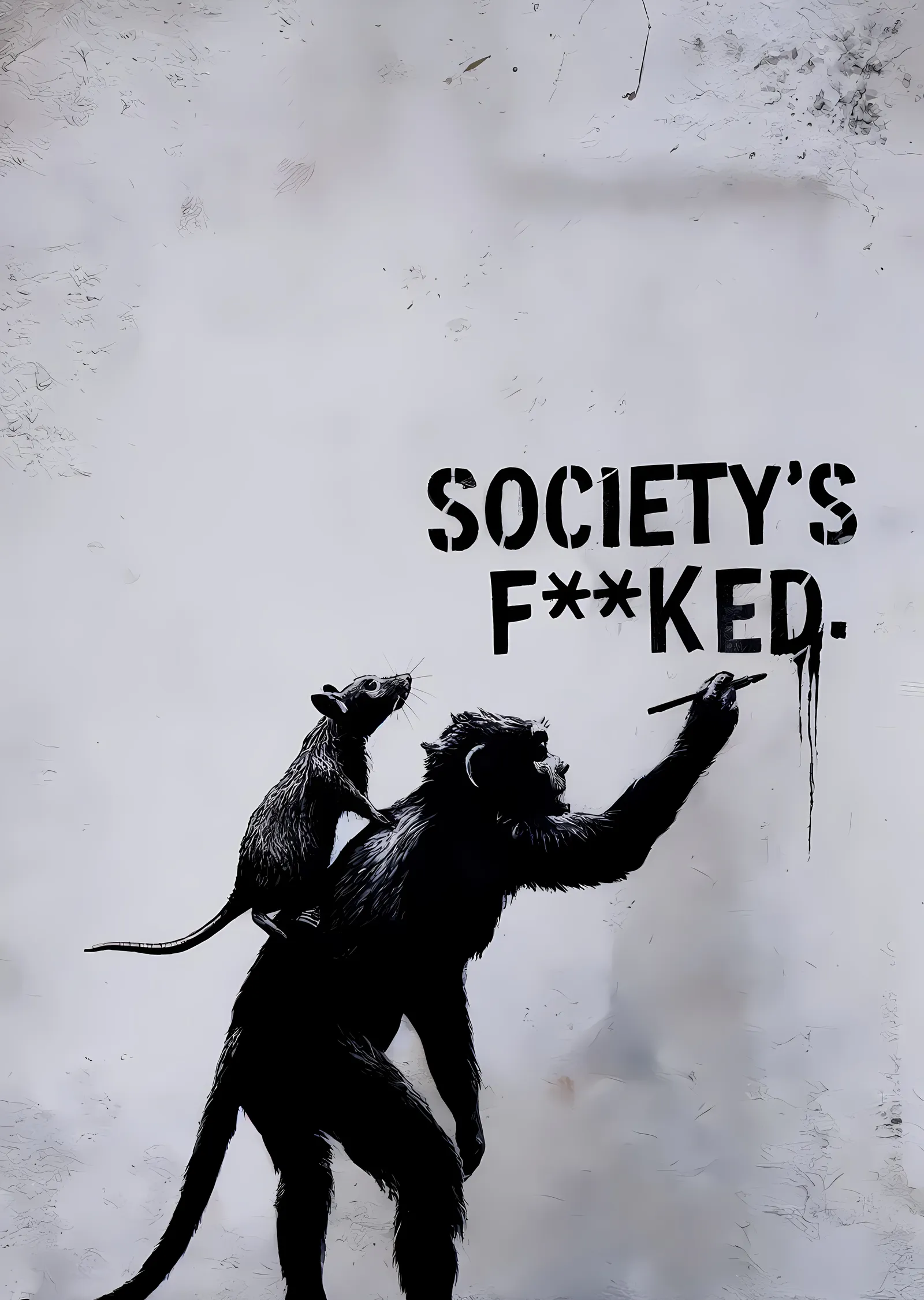 Society's F*cked metal tablo